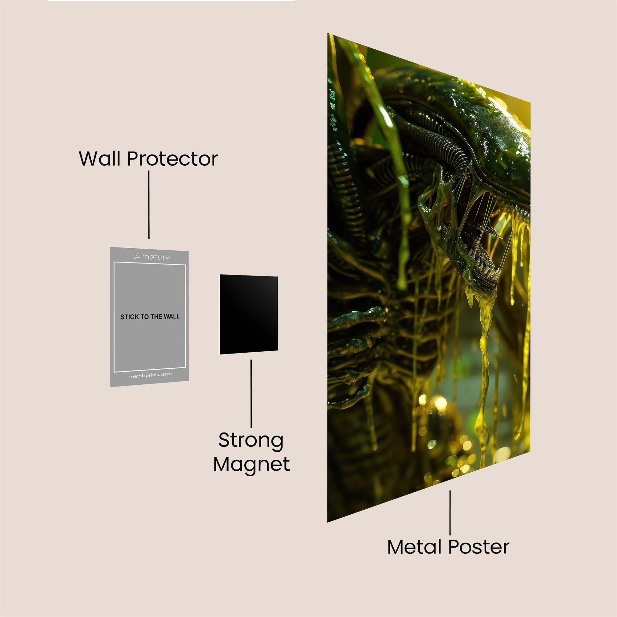 Xenomorph Meltdown Safe Wall Magnetic / M