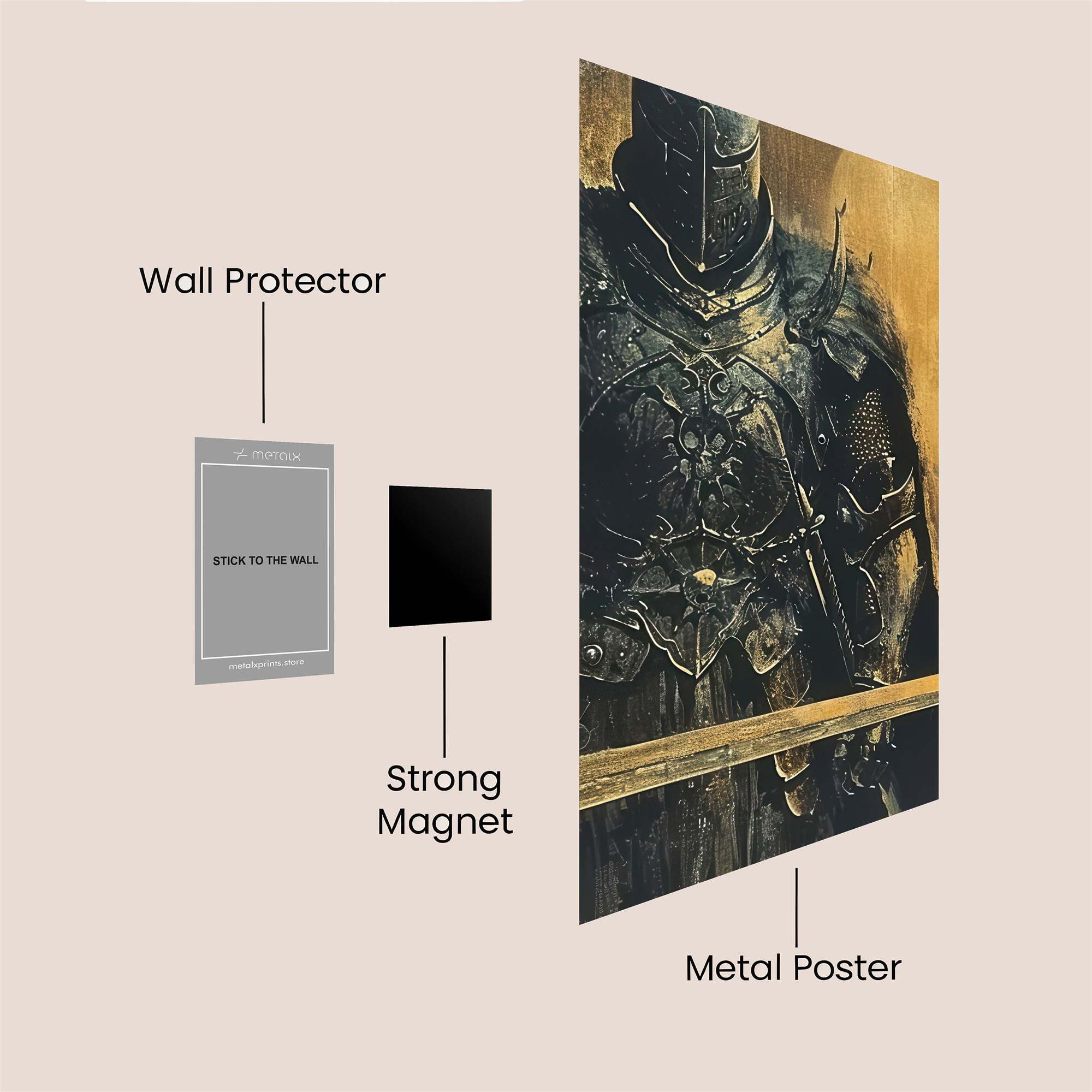 Knight Gloom Safe Wall Magnetic / M