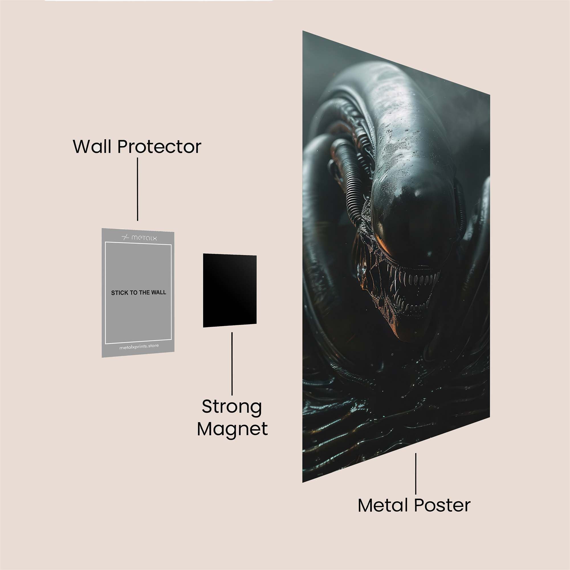 Xenomorph Sinister Safe Wall Magnetic / M