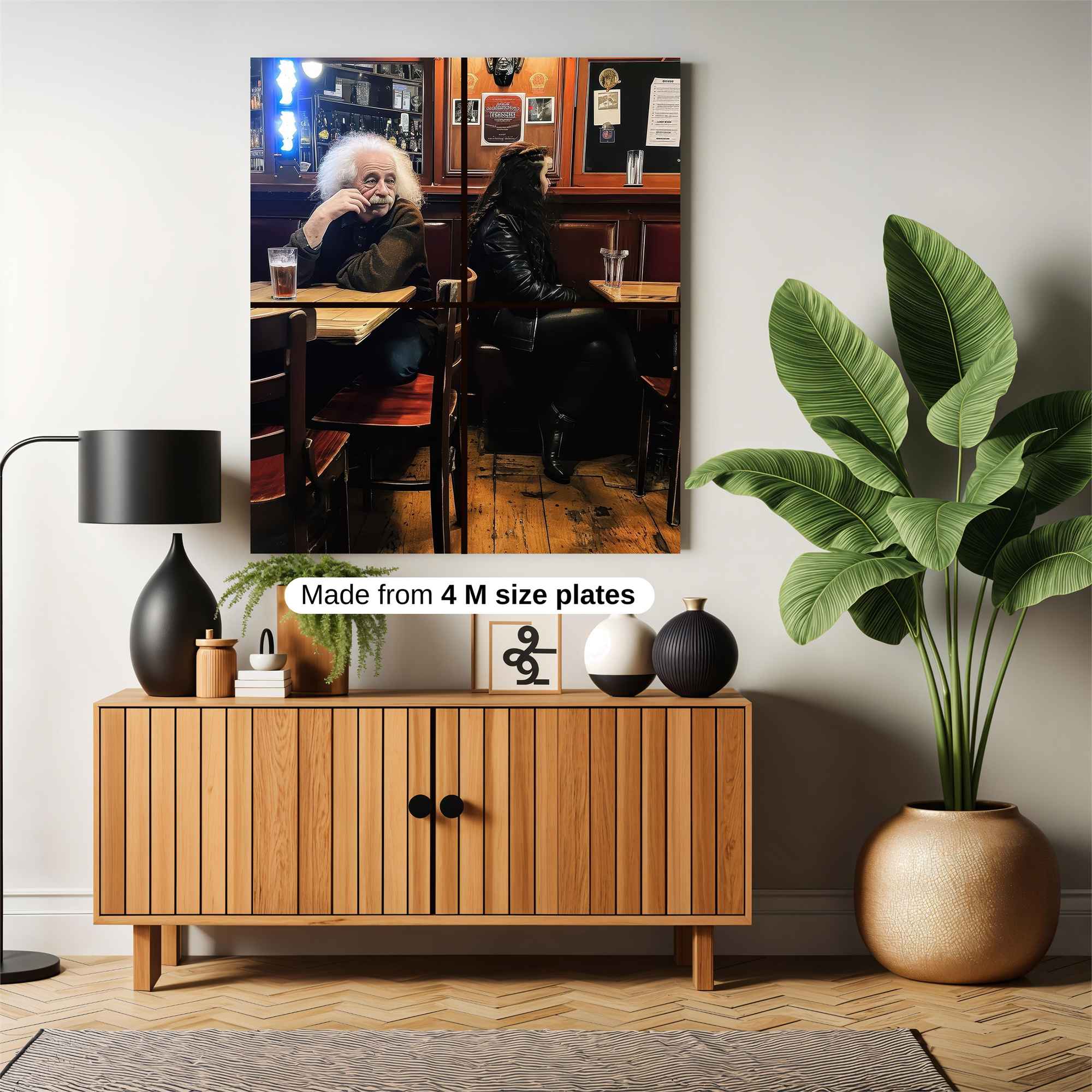 Einstein Brooding Safe Wall Magnetic / M