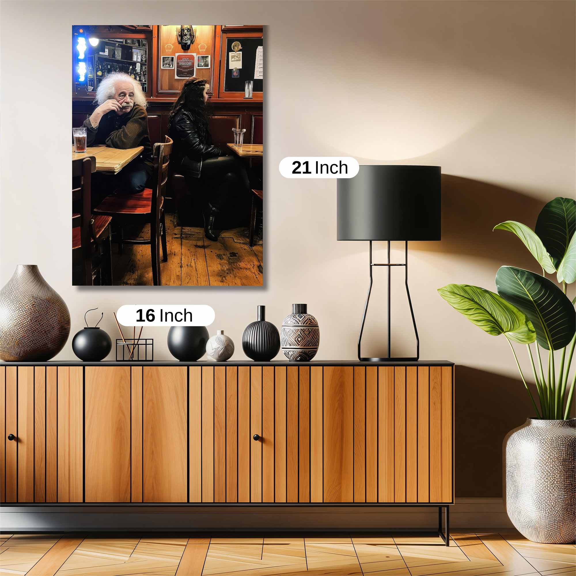 Einstein Brooding Safe Wall Magnetic / M