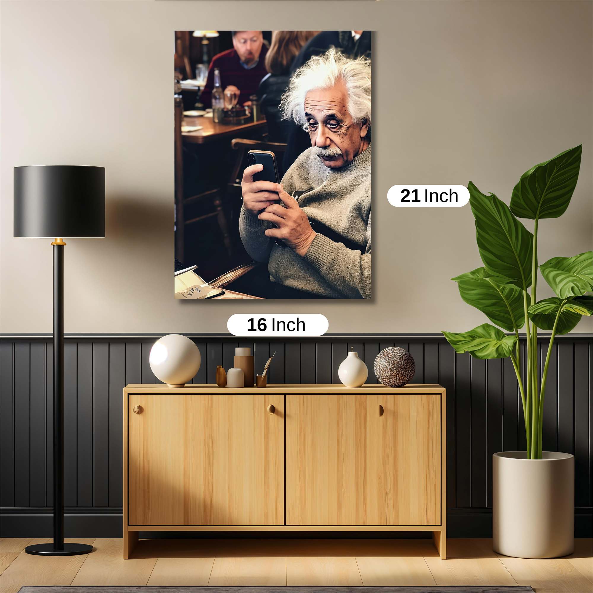 Einstein Engrossed Safe Wall Magnetic / M