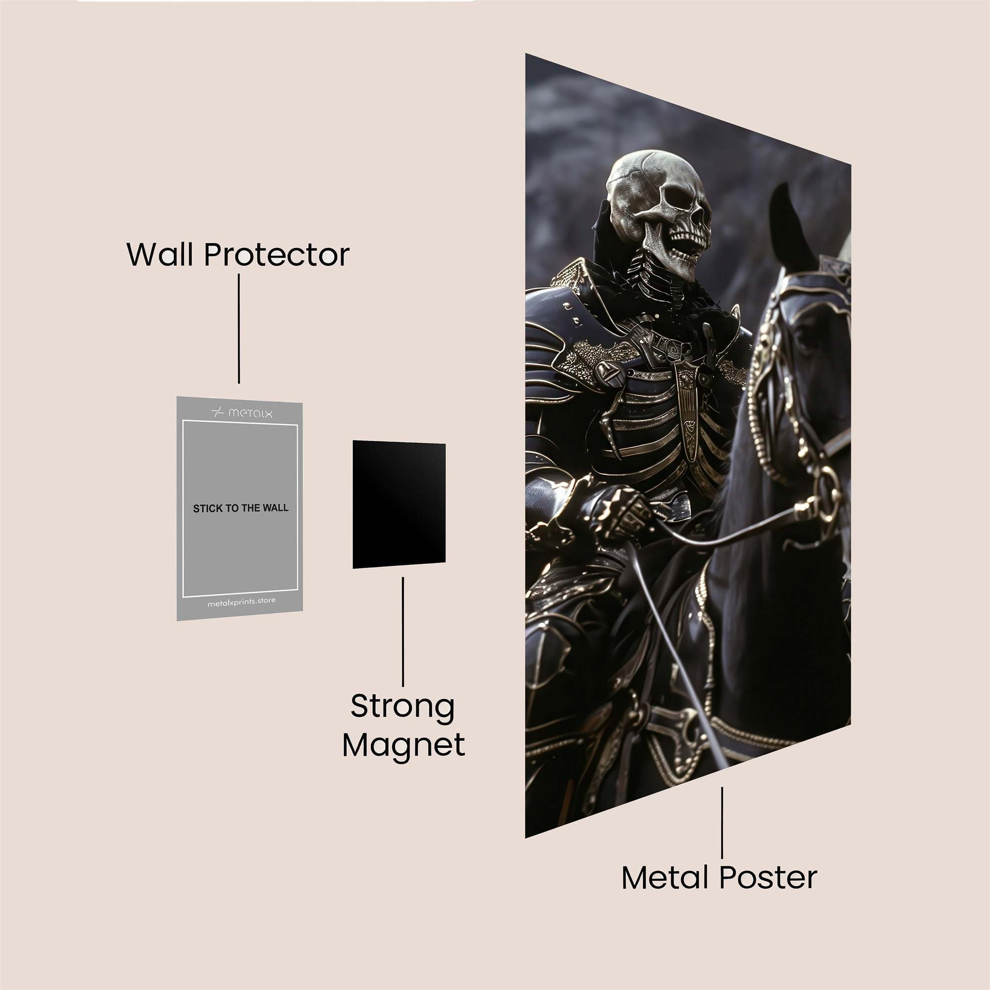 Skeleton Sovereign Safe Wall Magnetic / M