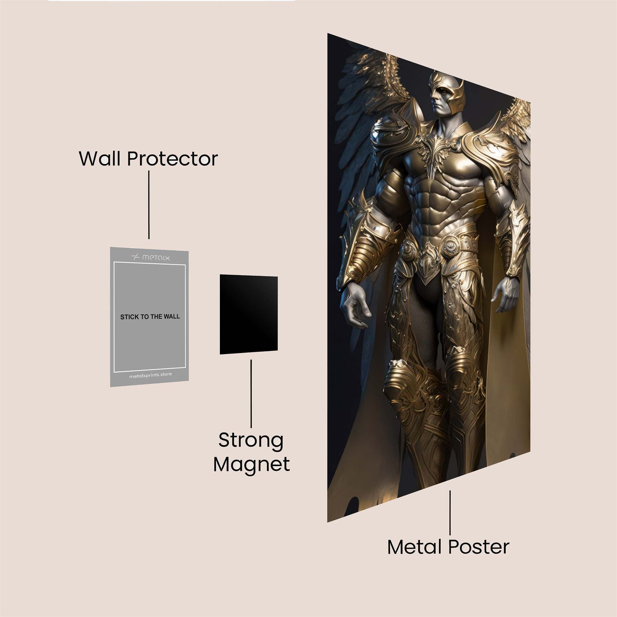 Hawknight Majestic Safe Wall Magnetic / M