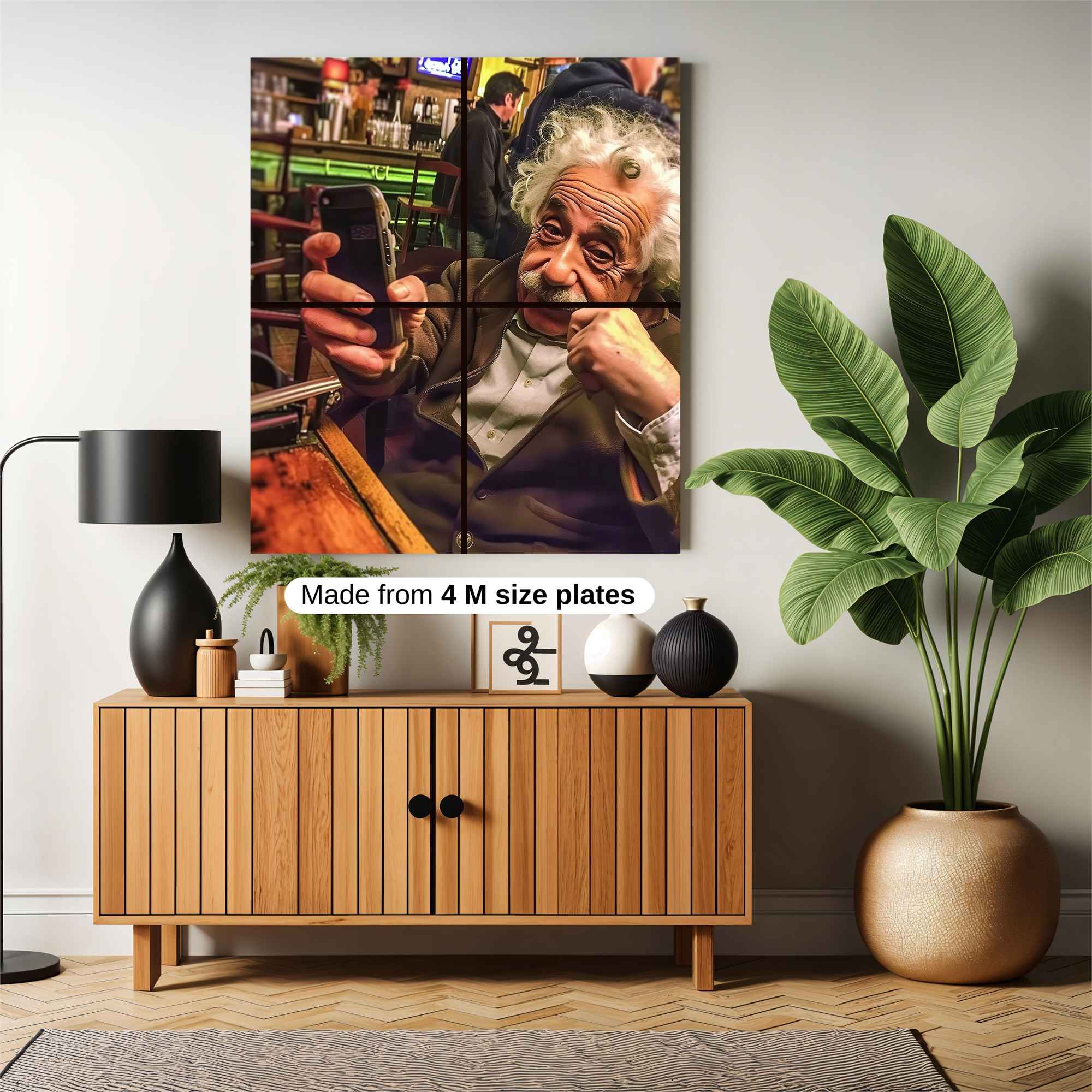 Einstein Amused Safe Wall Magnetic / M