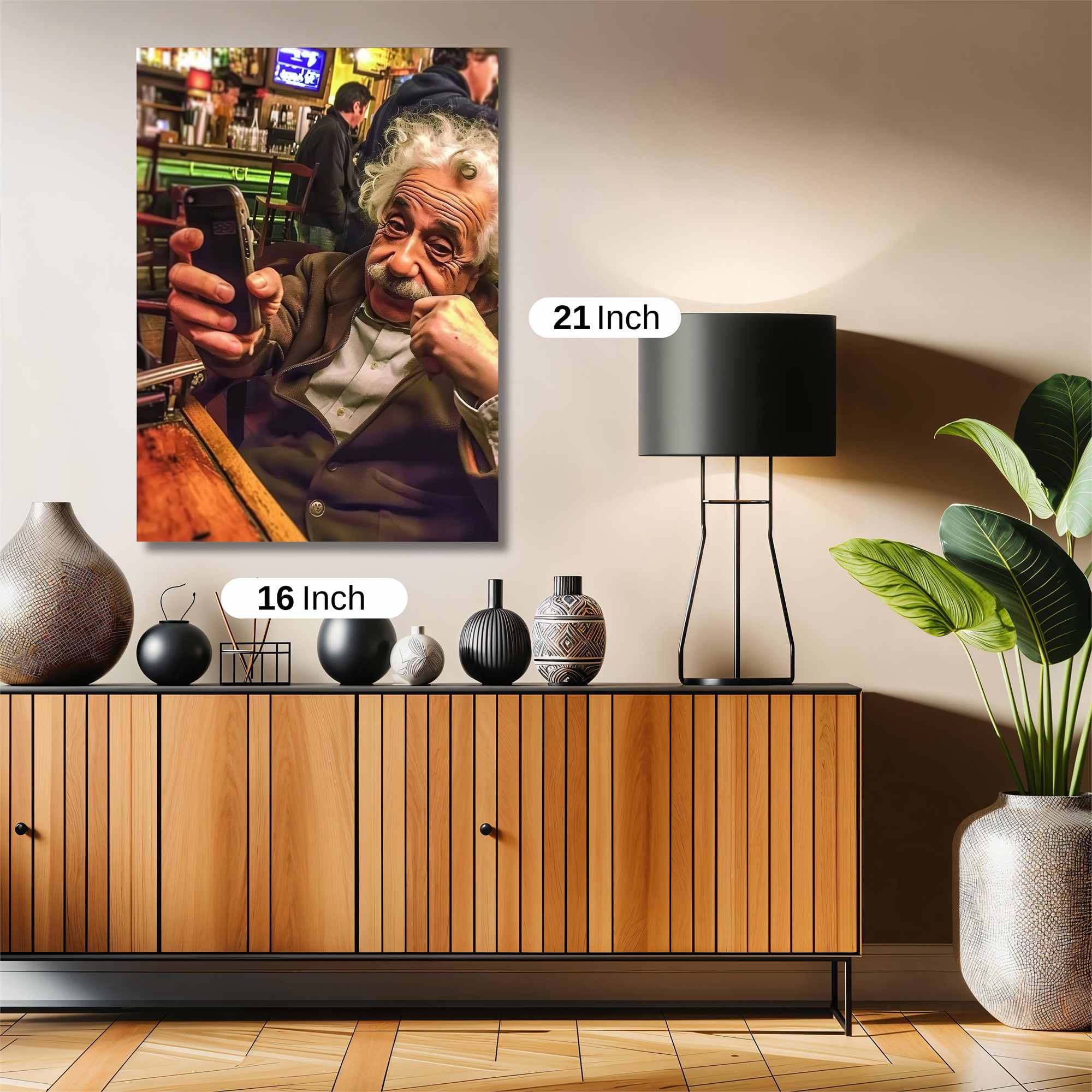 Einstein Amused Safe Wall Magnetic / M