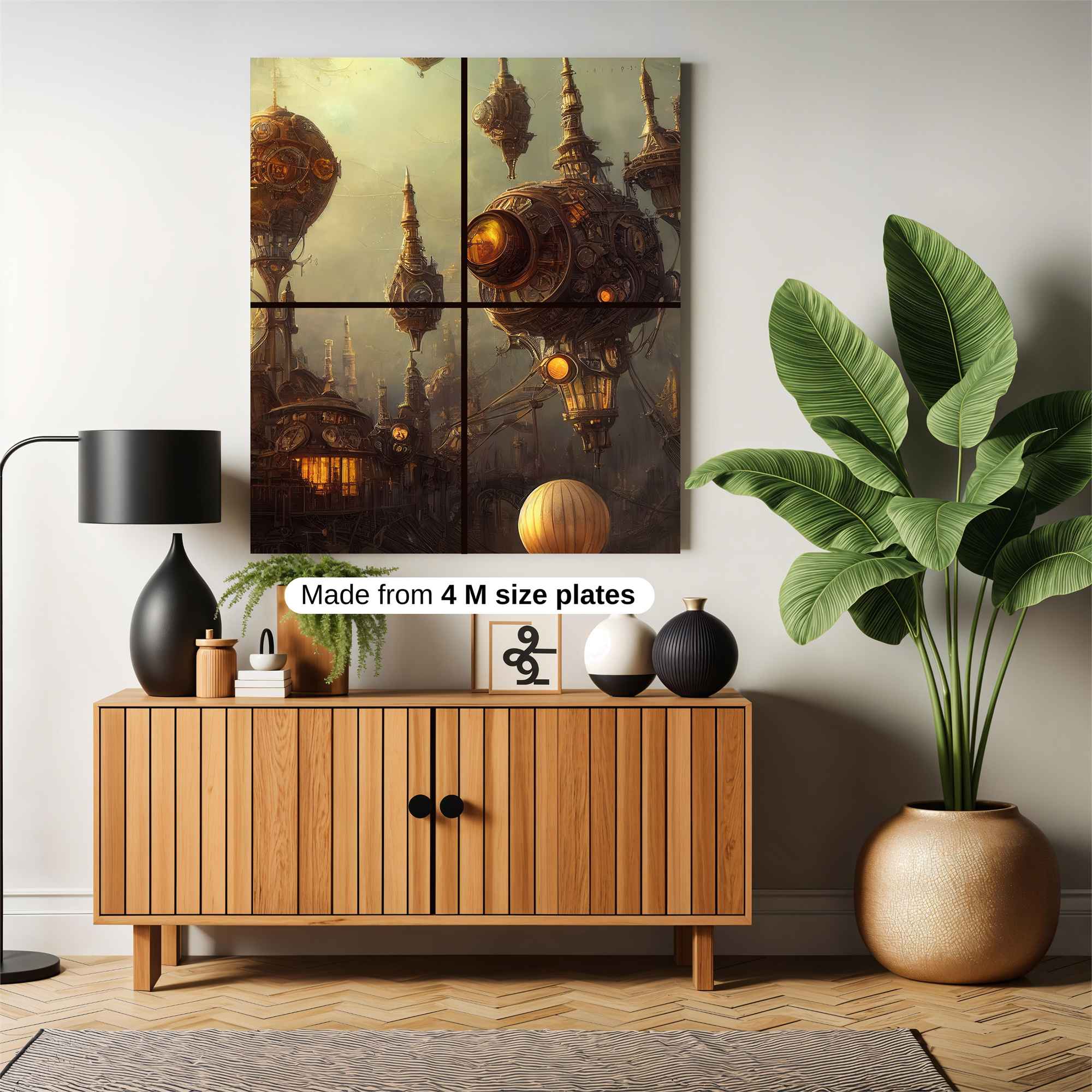 Steampunk Dreamscape Safe Wall Magnetic / M