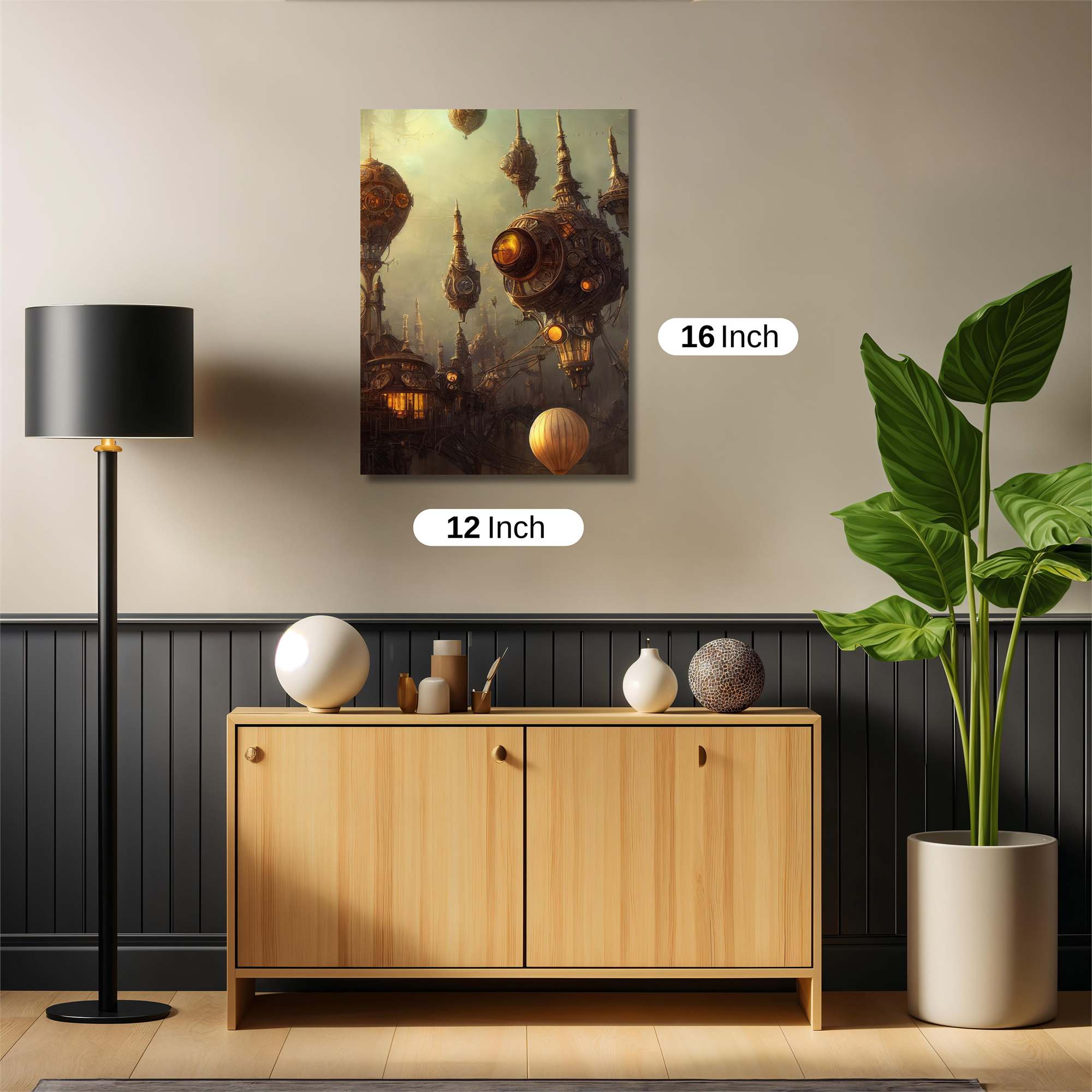 Steampunk Dreamscape Safe Wall Magnetic / M