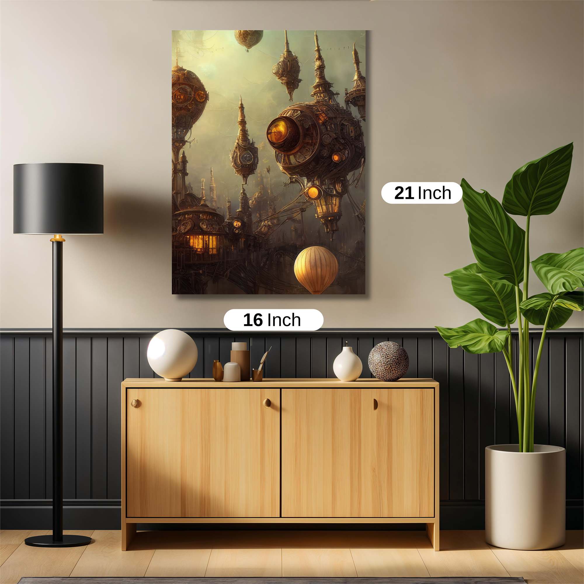 Steampunk Dreamscape Safe Wall Magnetic / M