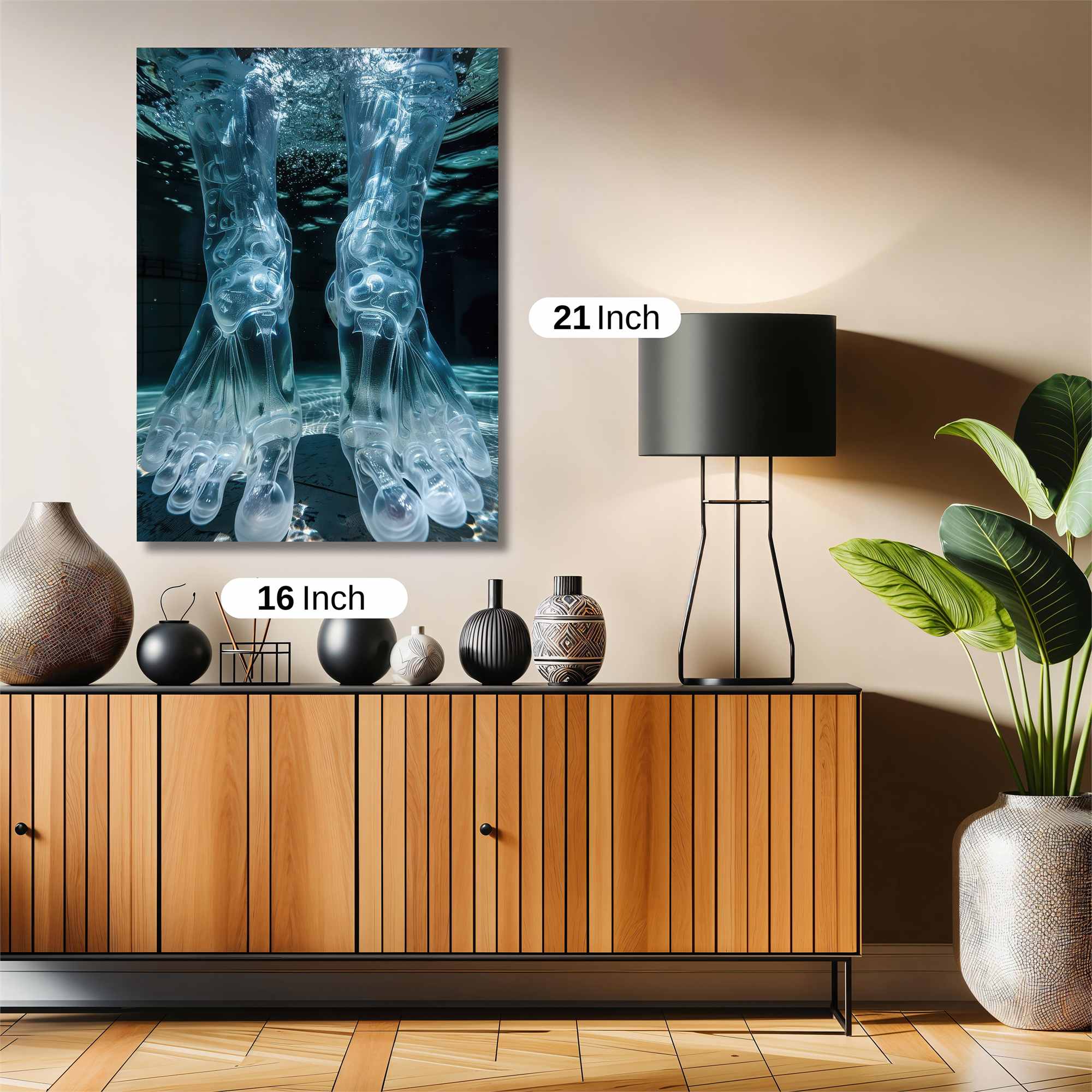 Glassy Serenity Safe Wall Magnetic / M