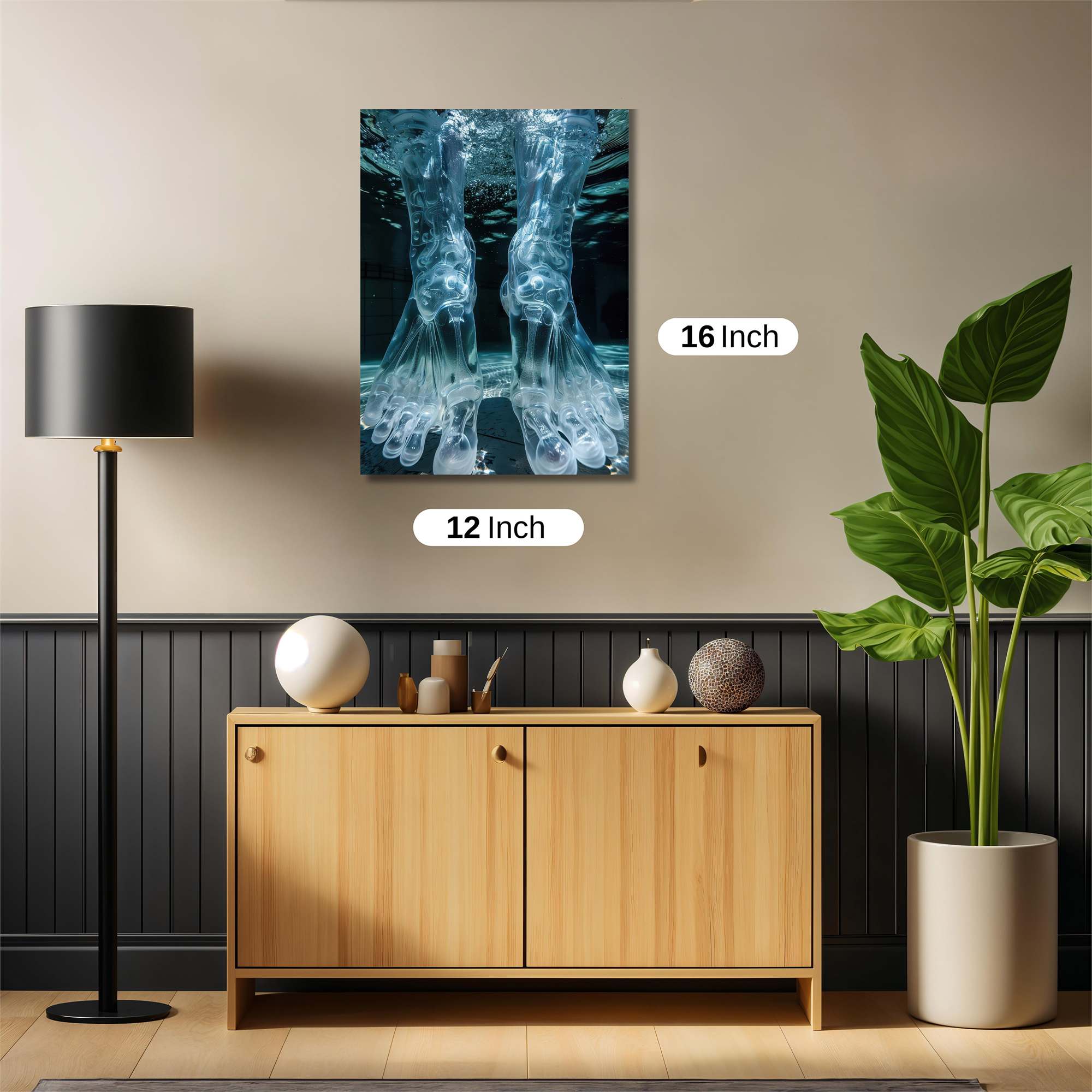Glassy Serenity Safe Wall Magnetic / M