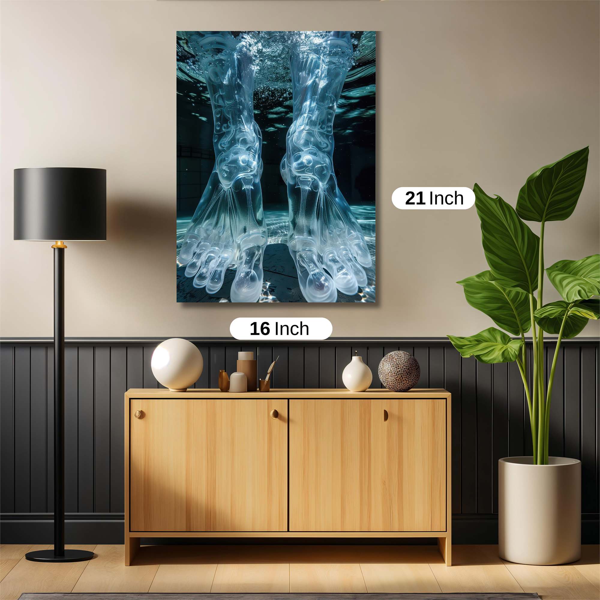 Glassy Serenity Safe Wall Magnetic / M