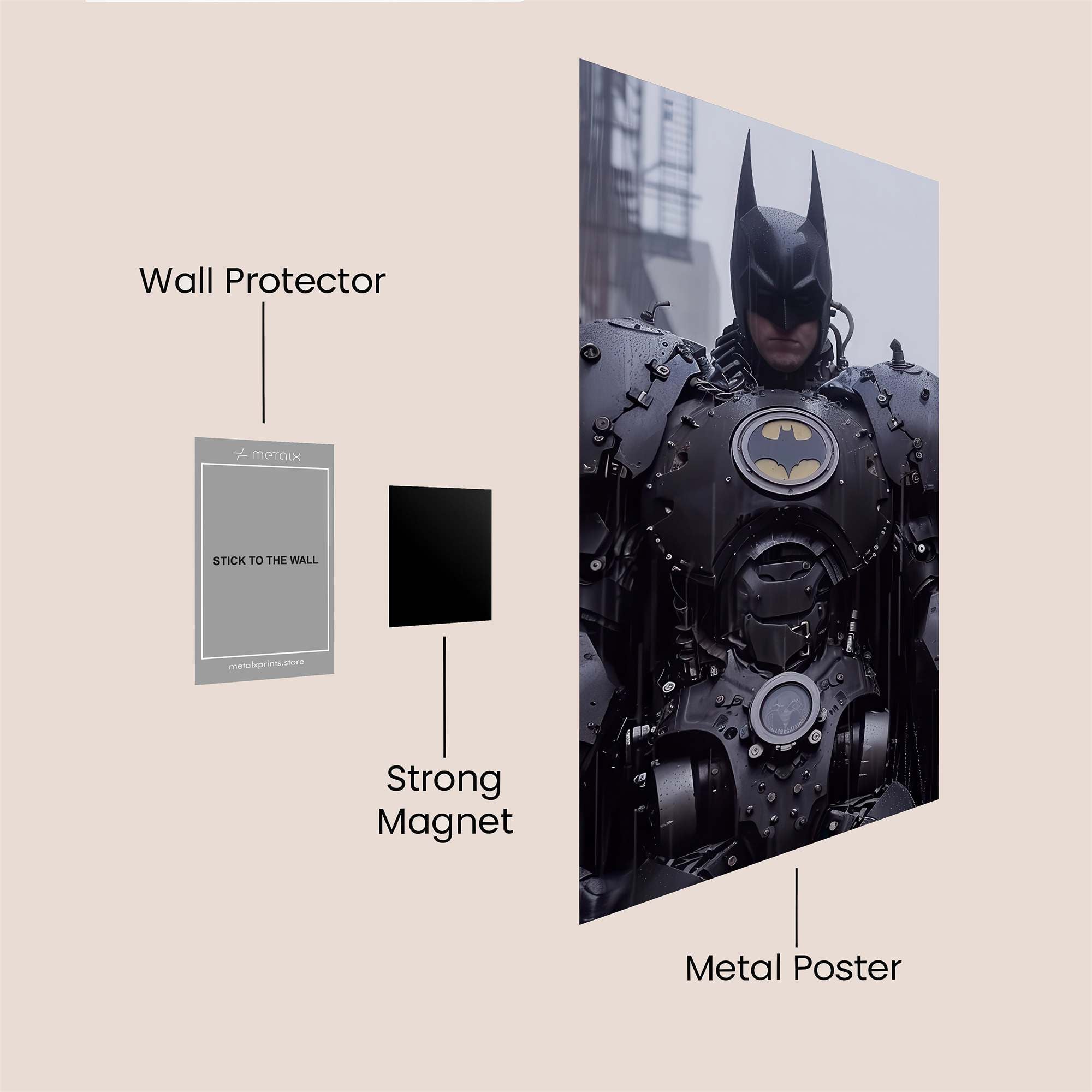 Batman Intimidating Safe Wall Magnetic / M