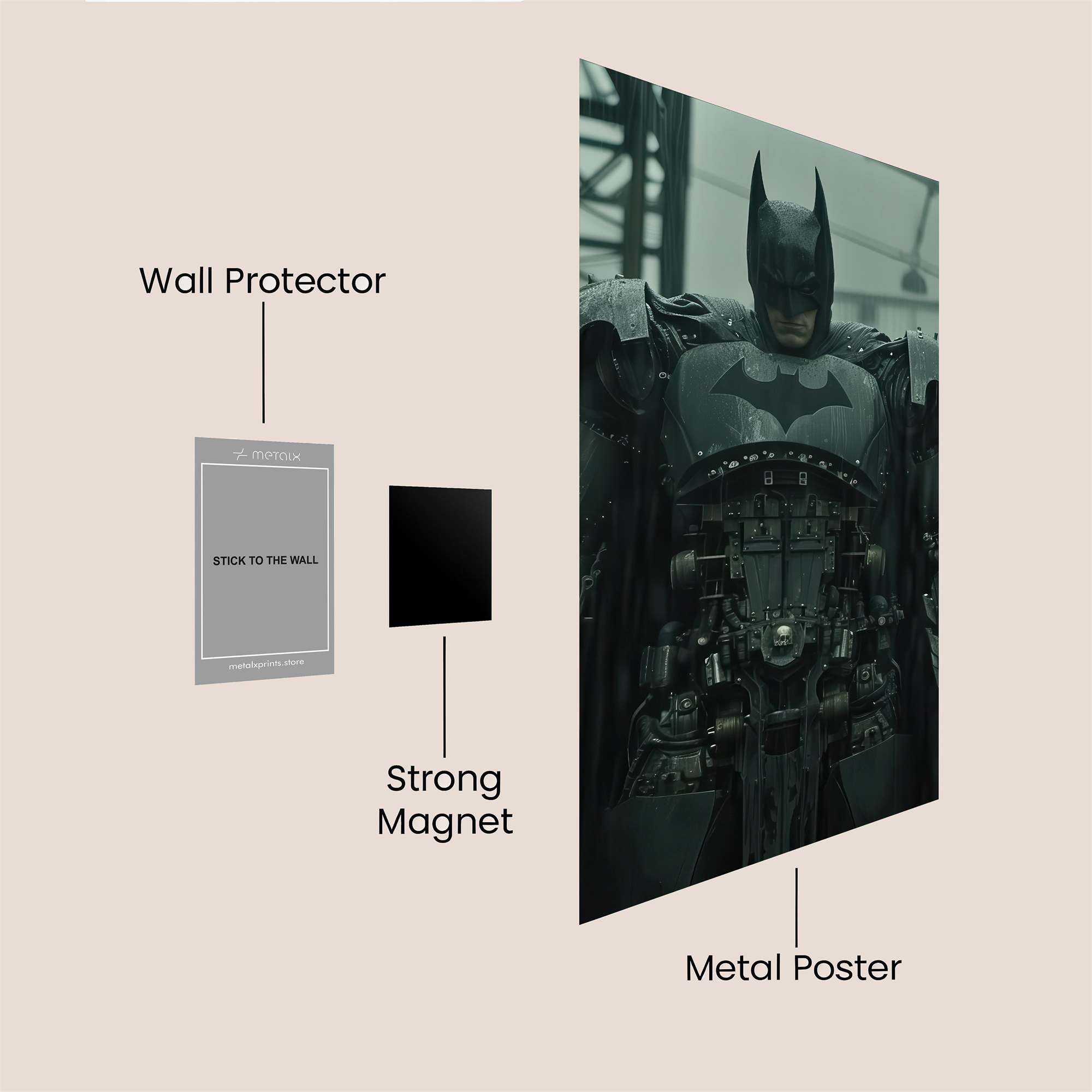 Batman Intense Safe Wall Magnetic / M