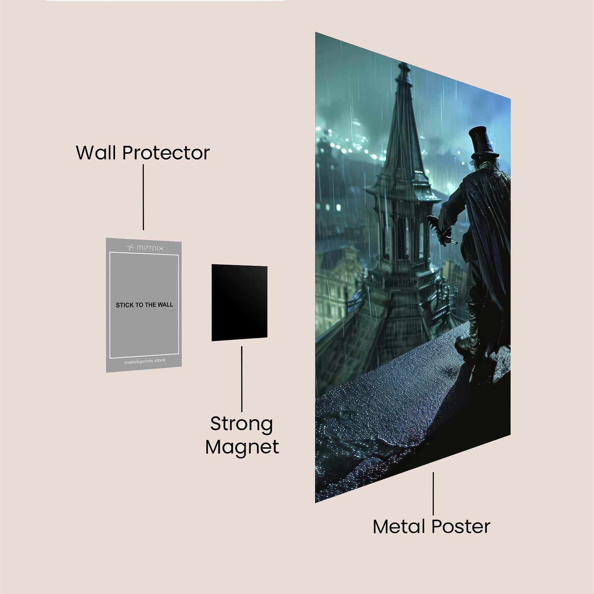 Sherlock Mysterious Safe Wall Magnetic / M