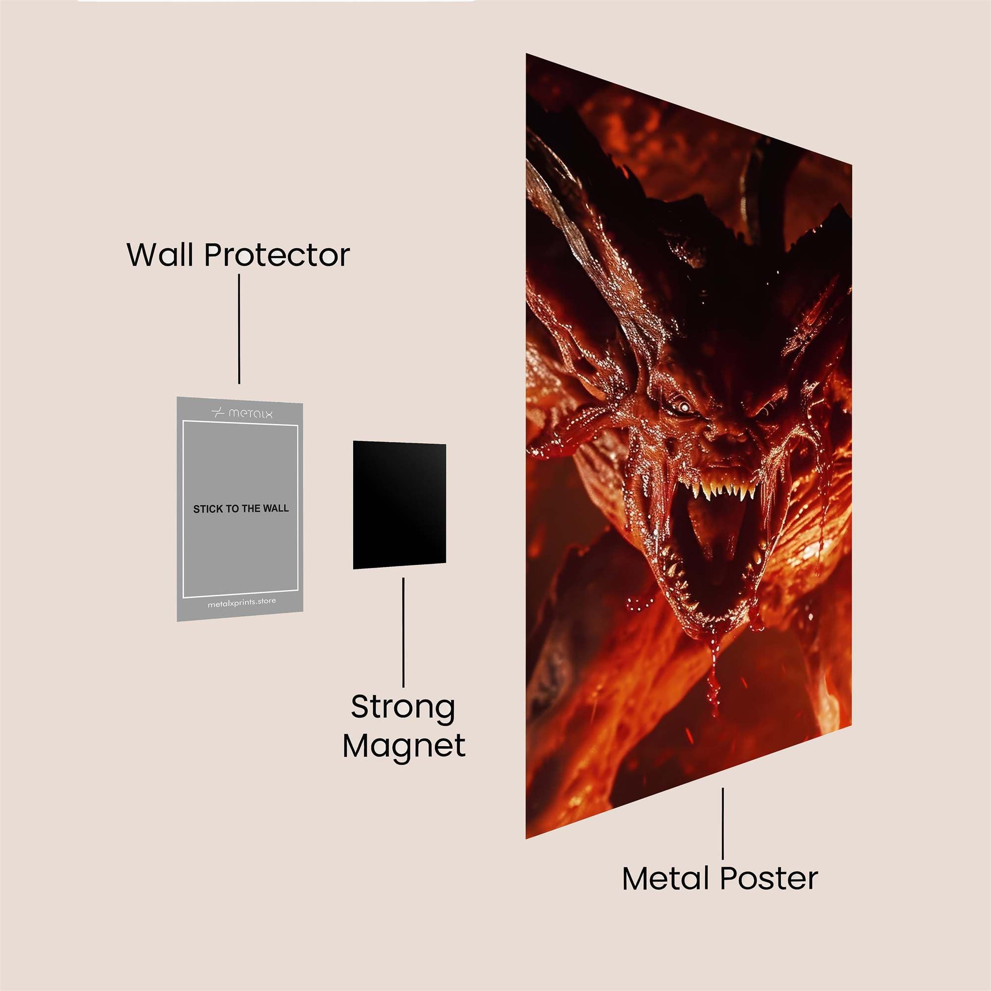 Demon Fury Safe Wall Magnetic / M