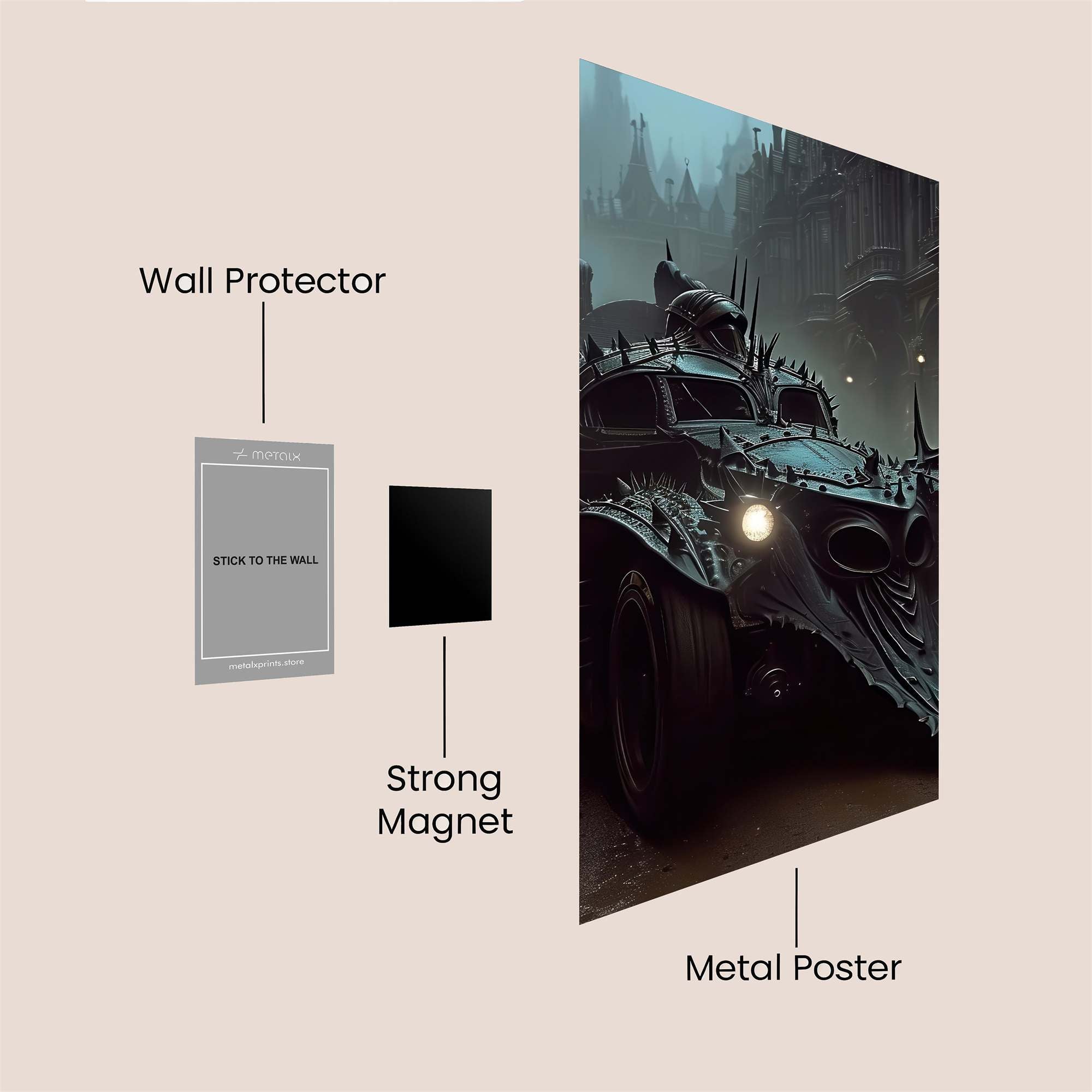 Gotham Gloom Safe Wall Magnetic / M