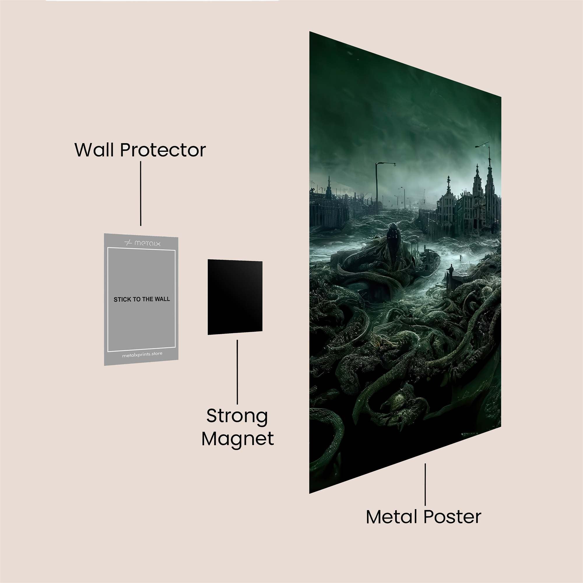 Cthulhu Desolation Safe Wall Magnetic / M
