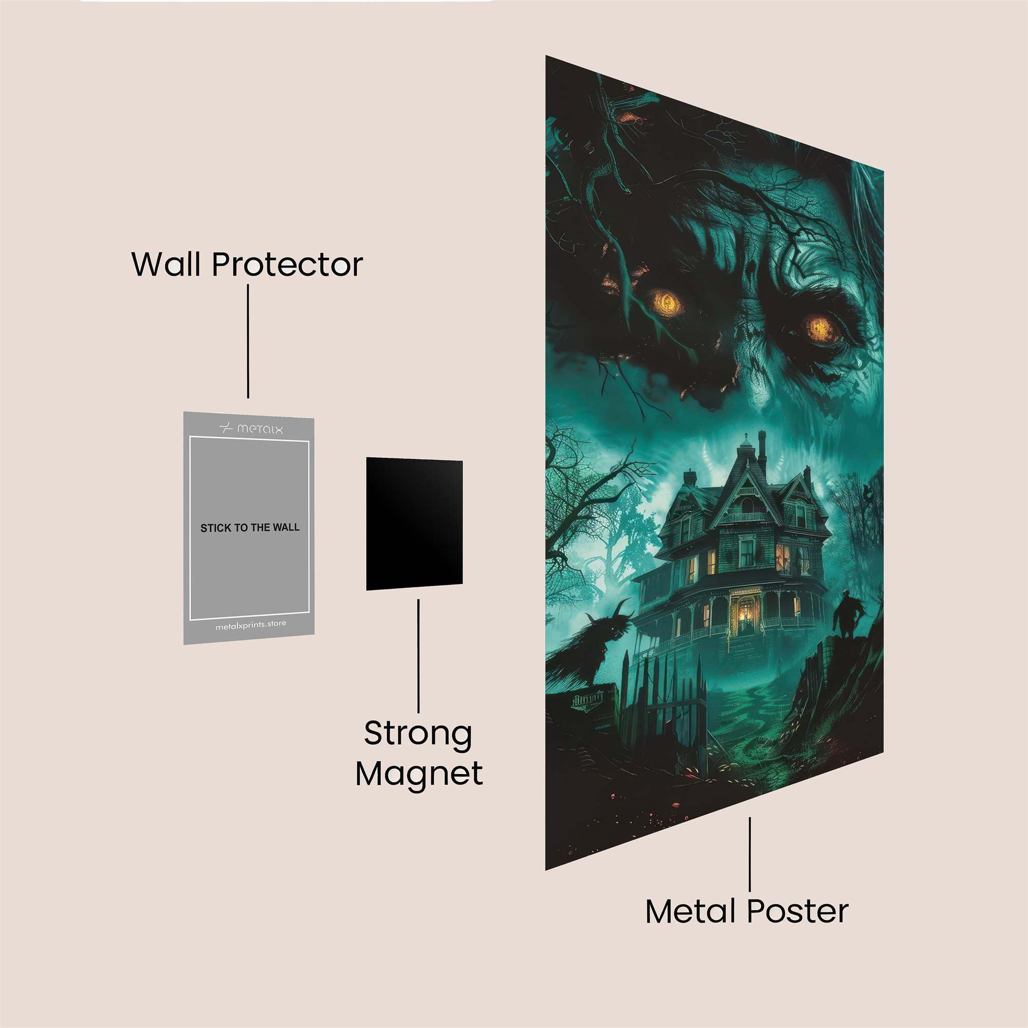 Haunted Gloom Safe Wall Magnetic / M