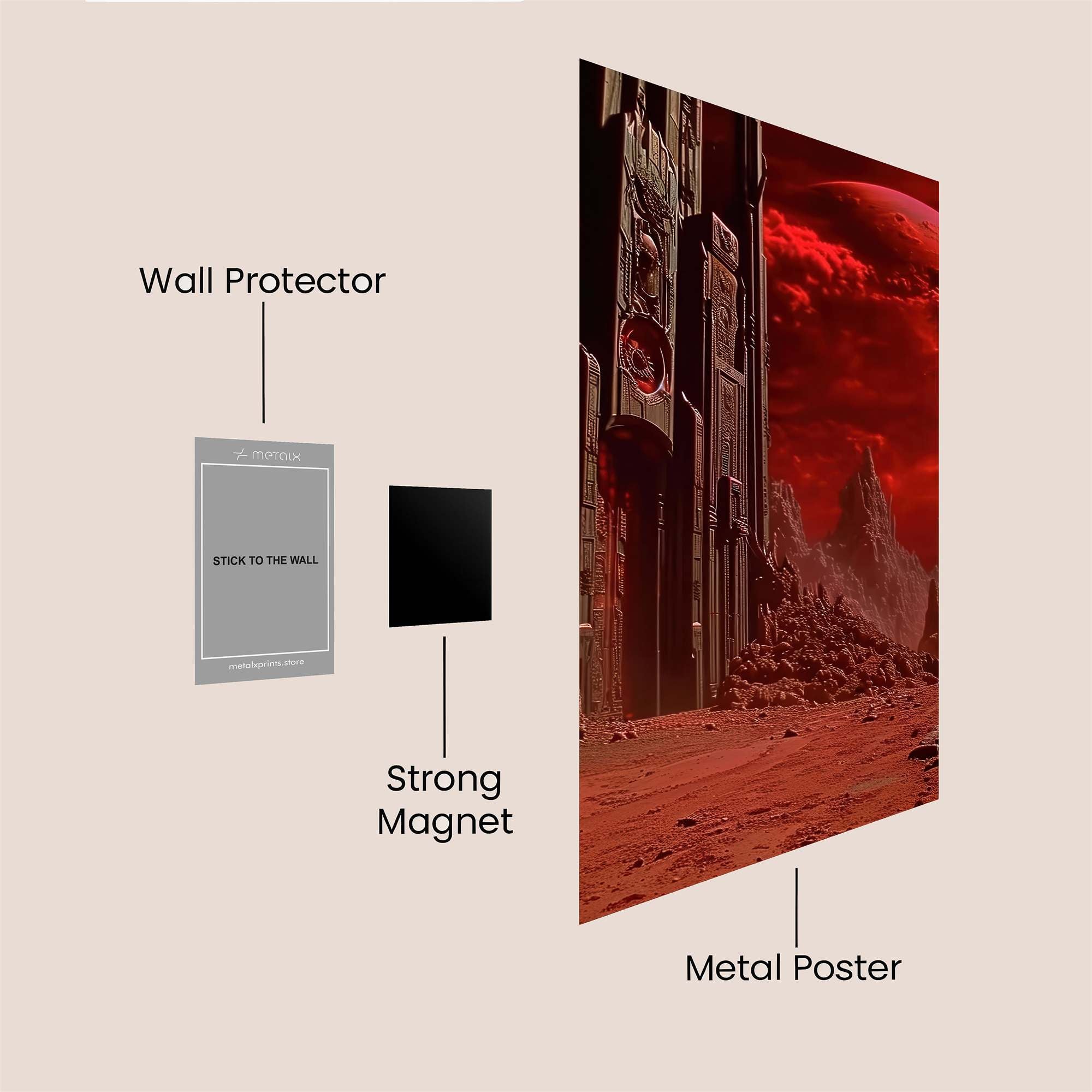 Barad-dûr Ominous Safe Wall Magnetic / M