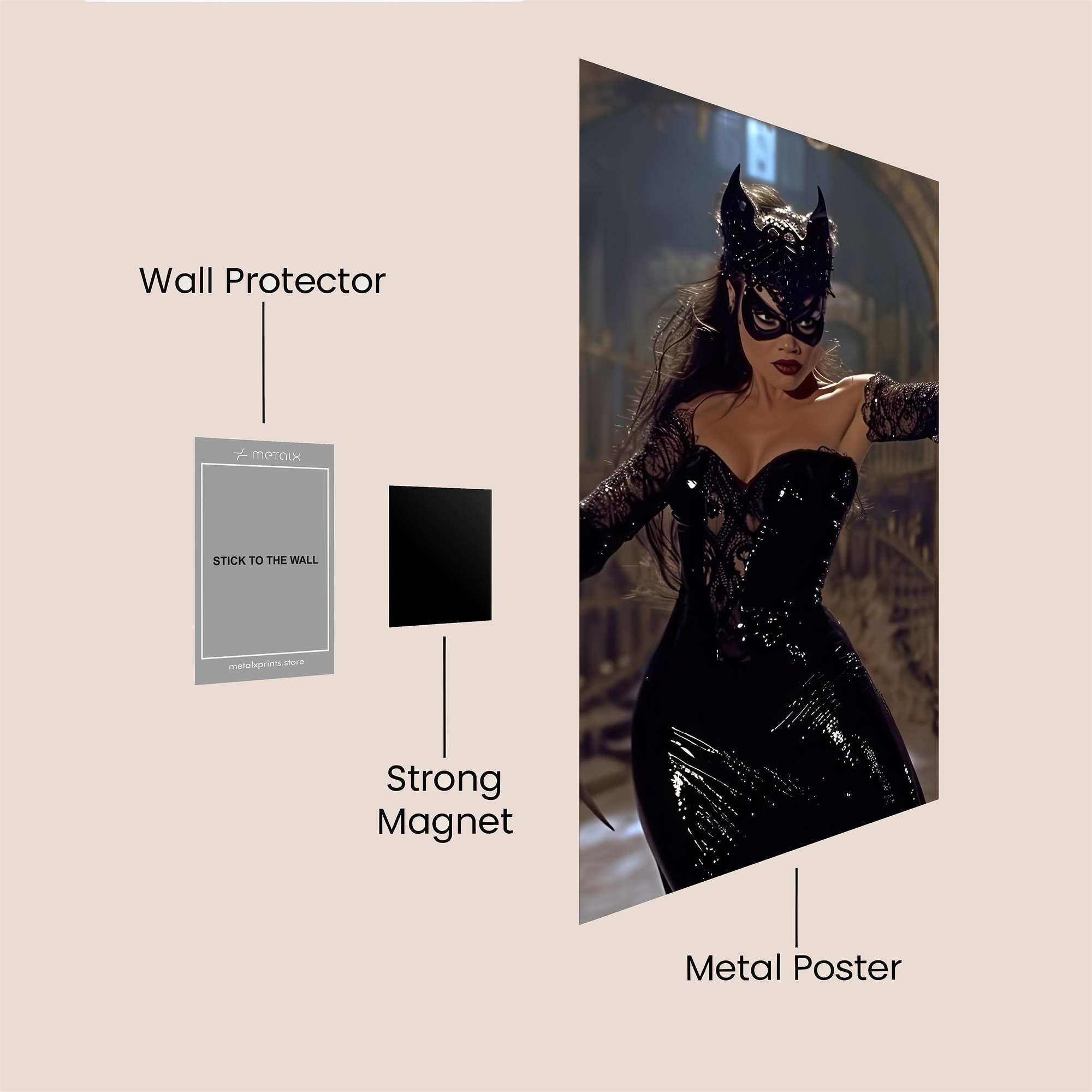 Catwoman Seductive Safe Wall Magnetic / M