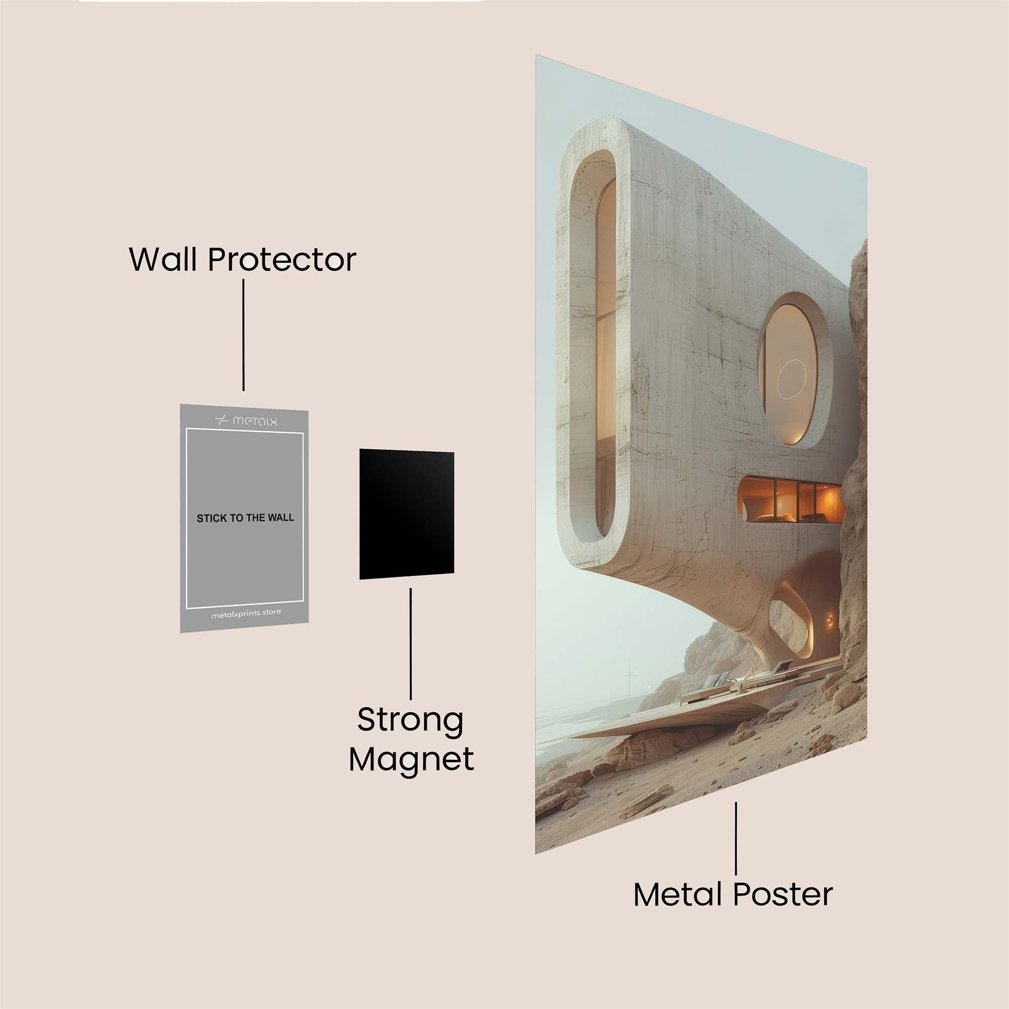 Desert Serenity Safe Wall Magnetic / M