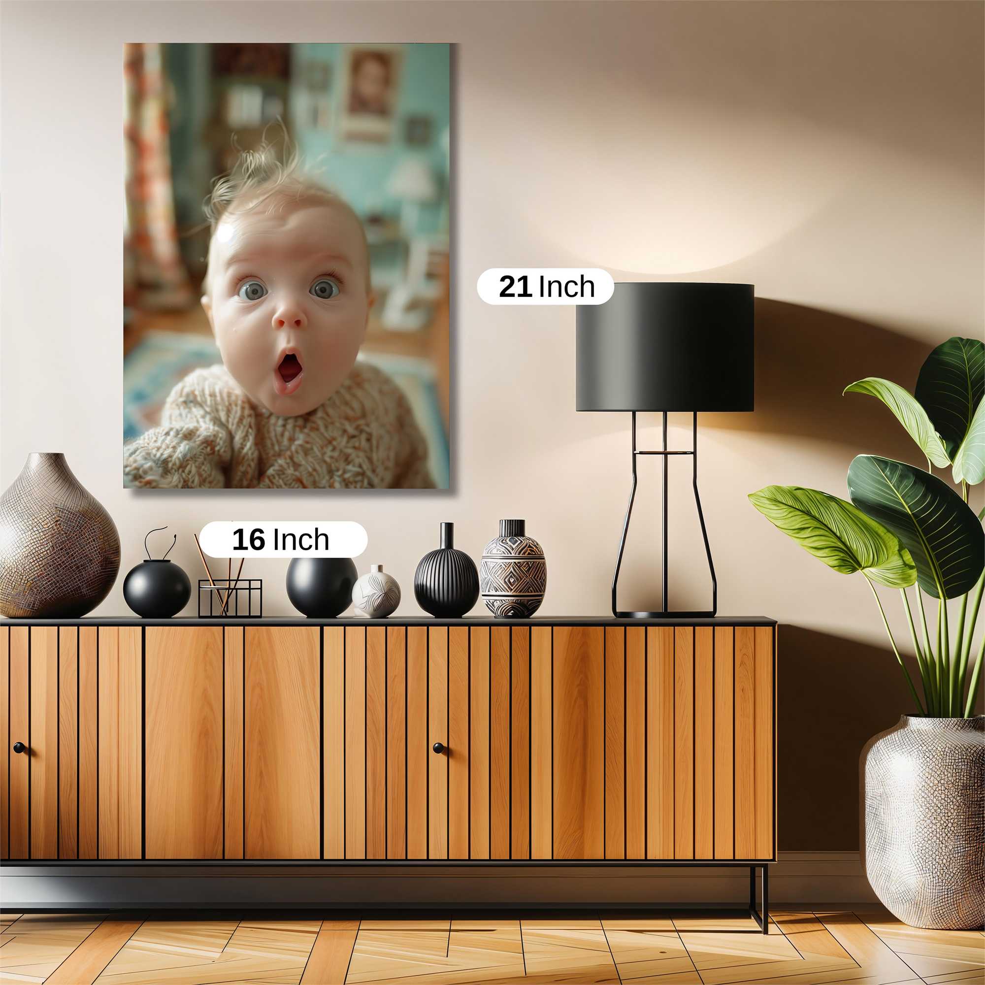 Surprised Tot Safe Wall Magnetic / M