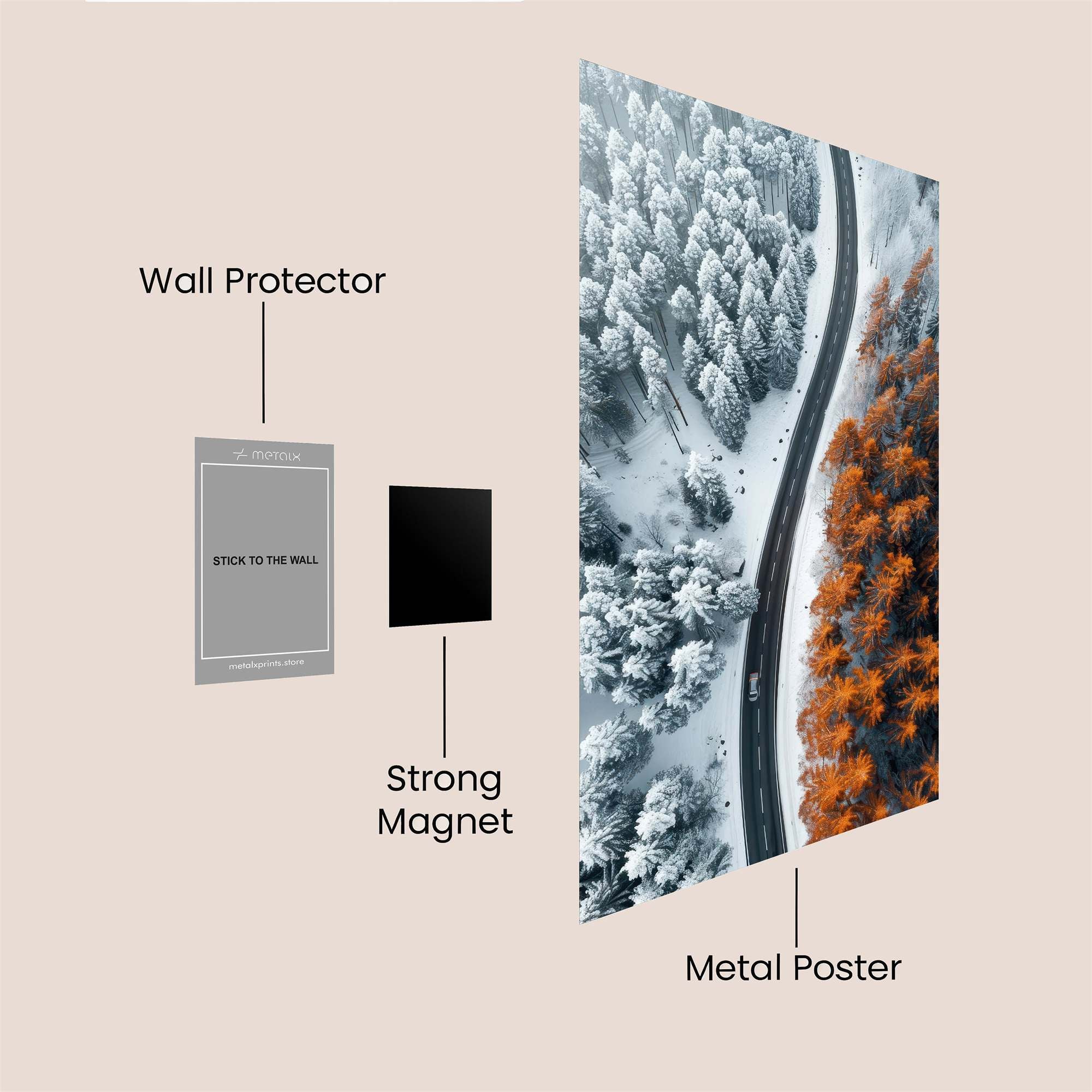 Seasonal Split Safe Wall Magnetic / M