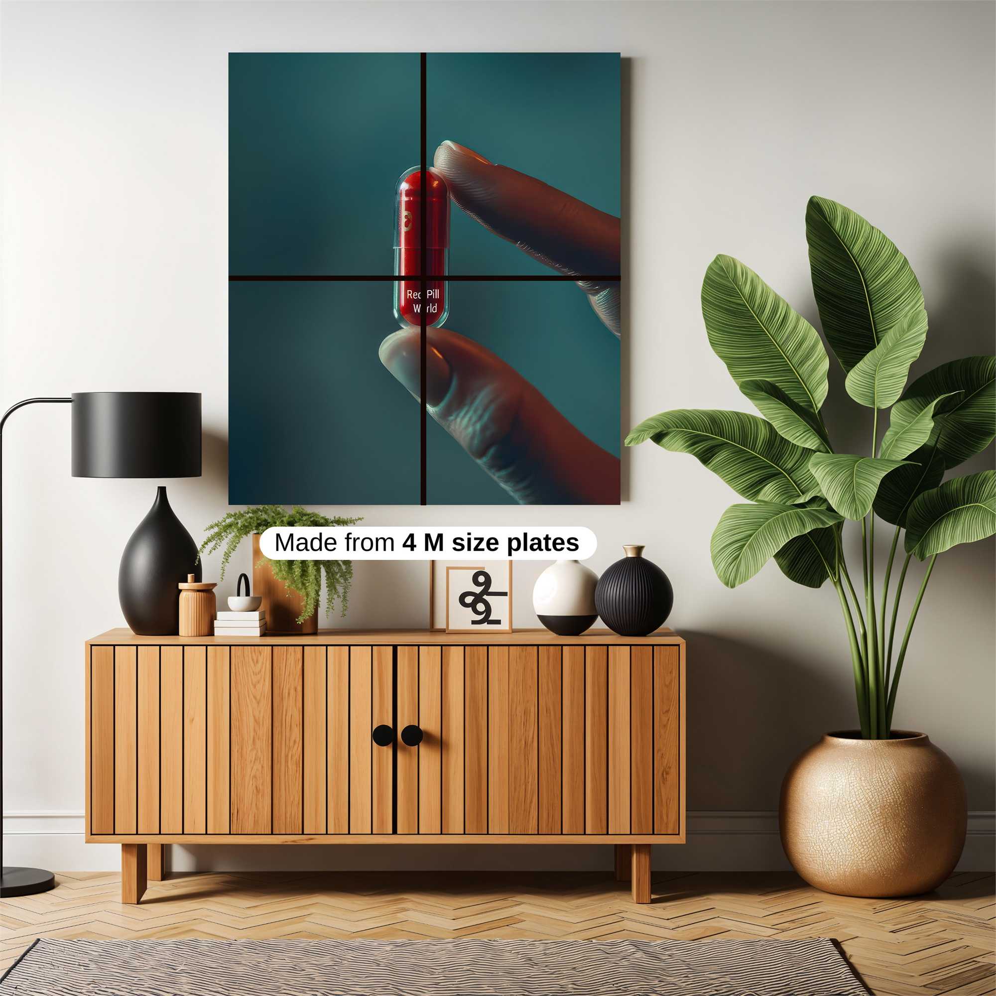 Red Pill Revelation Safe Wall Magnetic / M