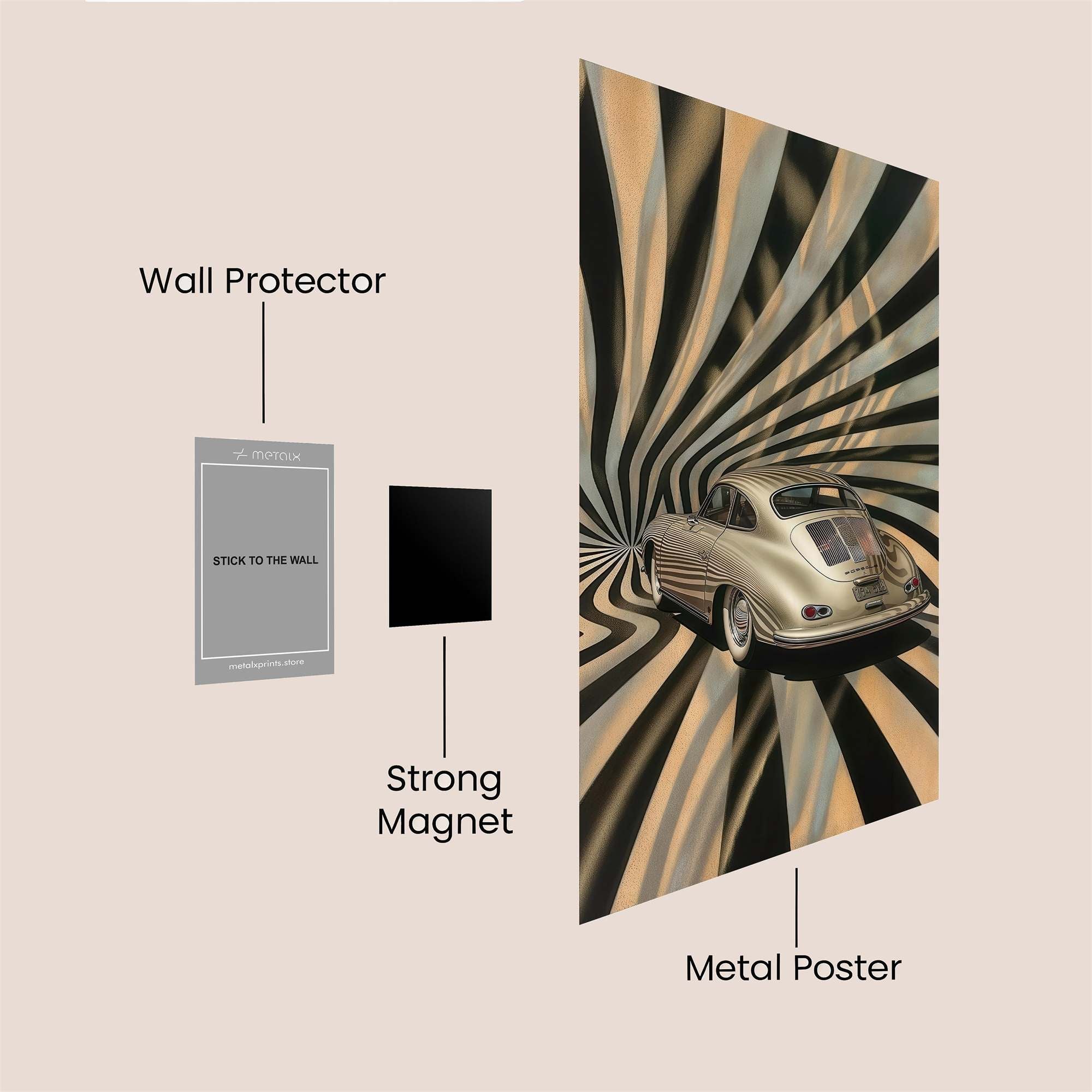 Porsche Vortex Safe Wall Magnetic / M