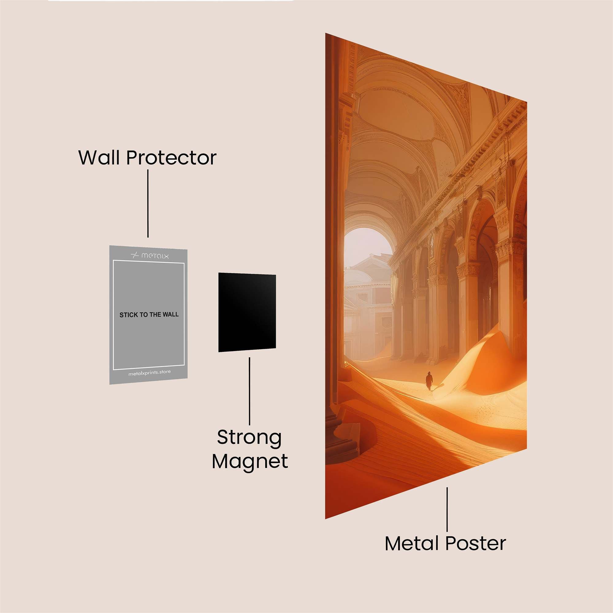 Deserted Serenity Safe Wall Magnetic / M