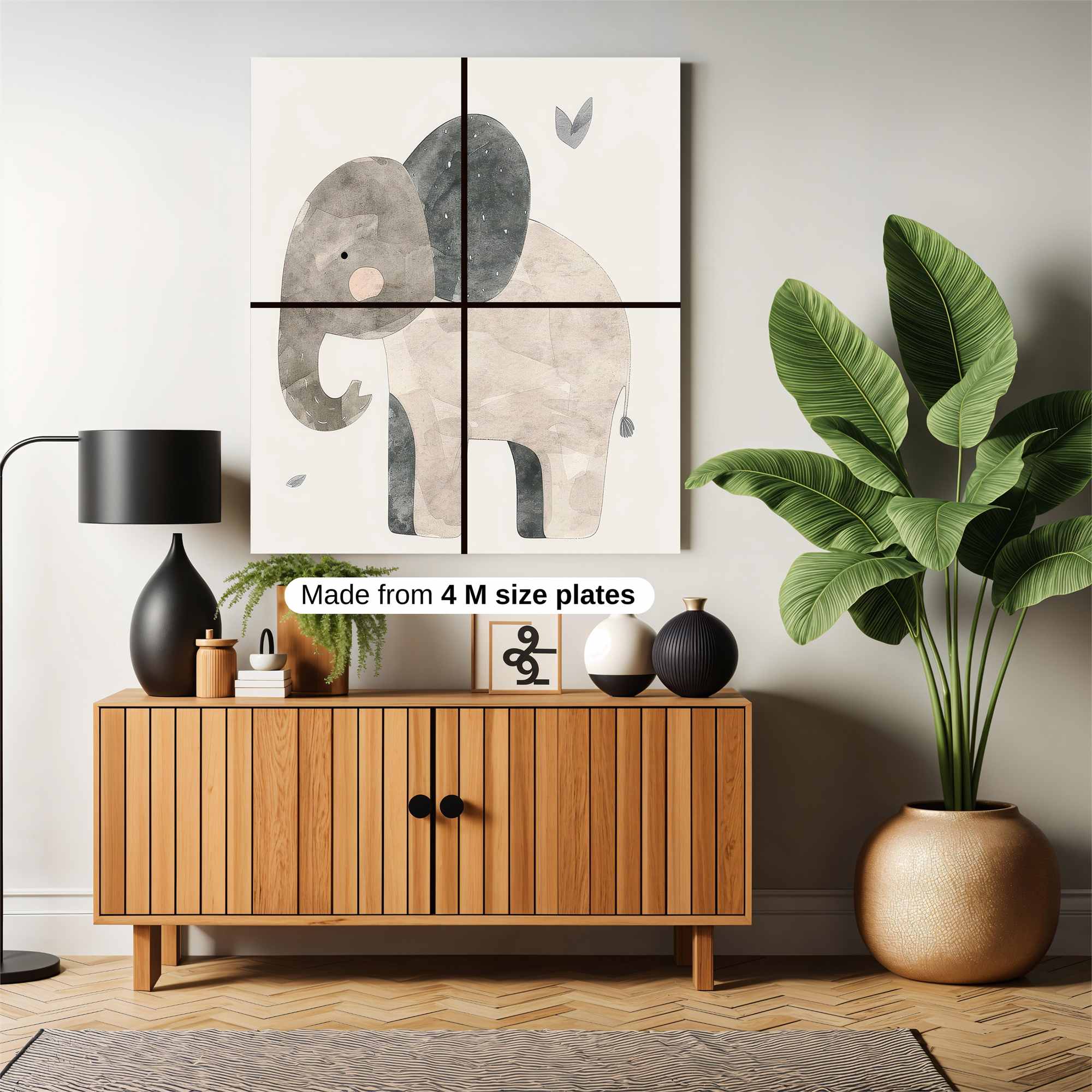 Elephant Serenity Safe Wall Magnetic / M