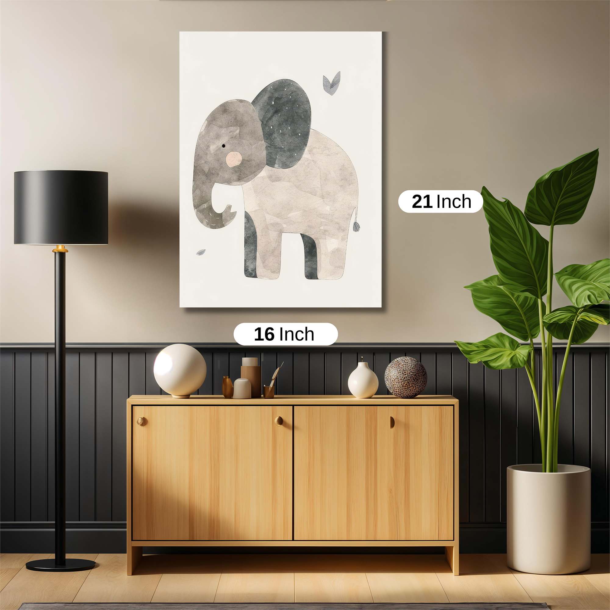 Elephant Serenity Safe Wall Magnetic / M