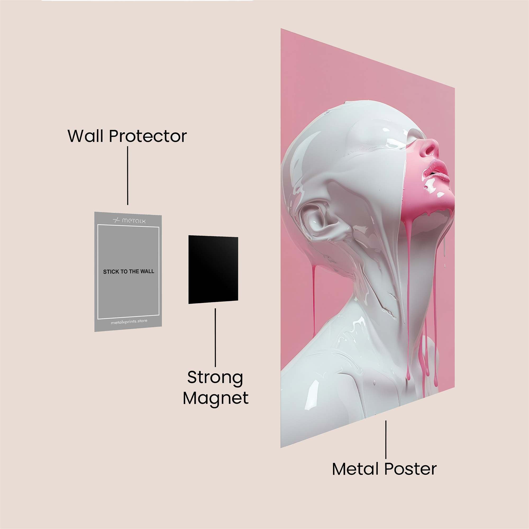 Dripping Serenity Safe Wall Magnetic / M