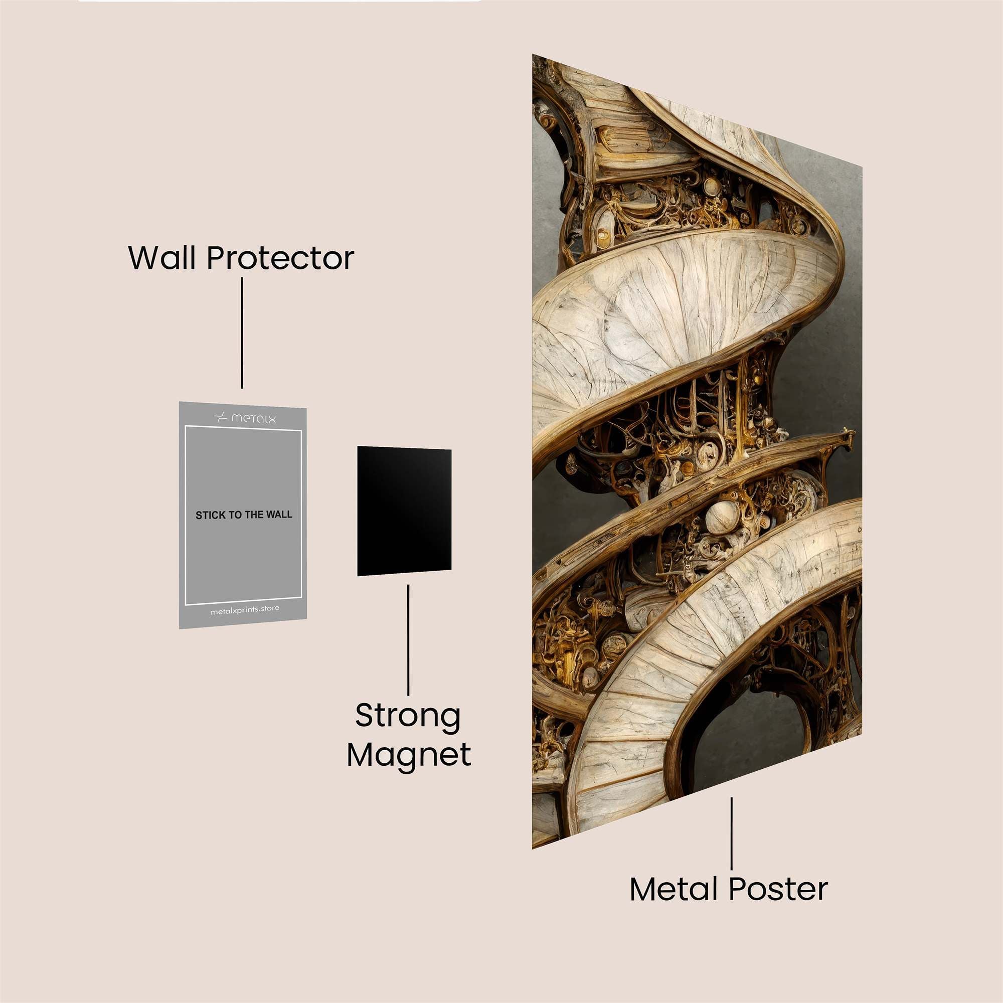 Spiral Enigma Safe Wall Magnetic / M