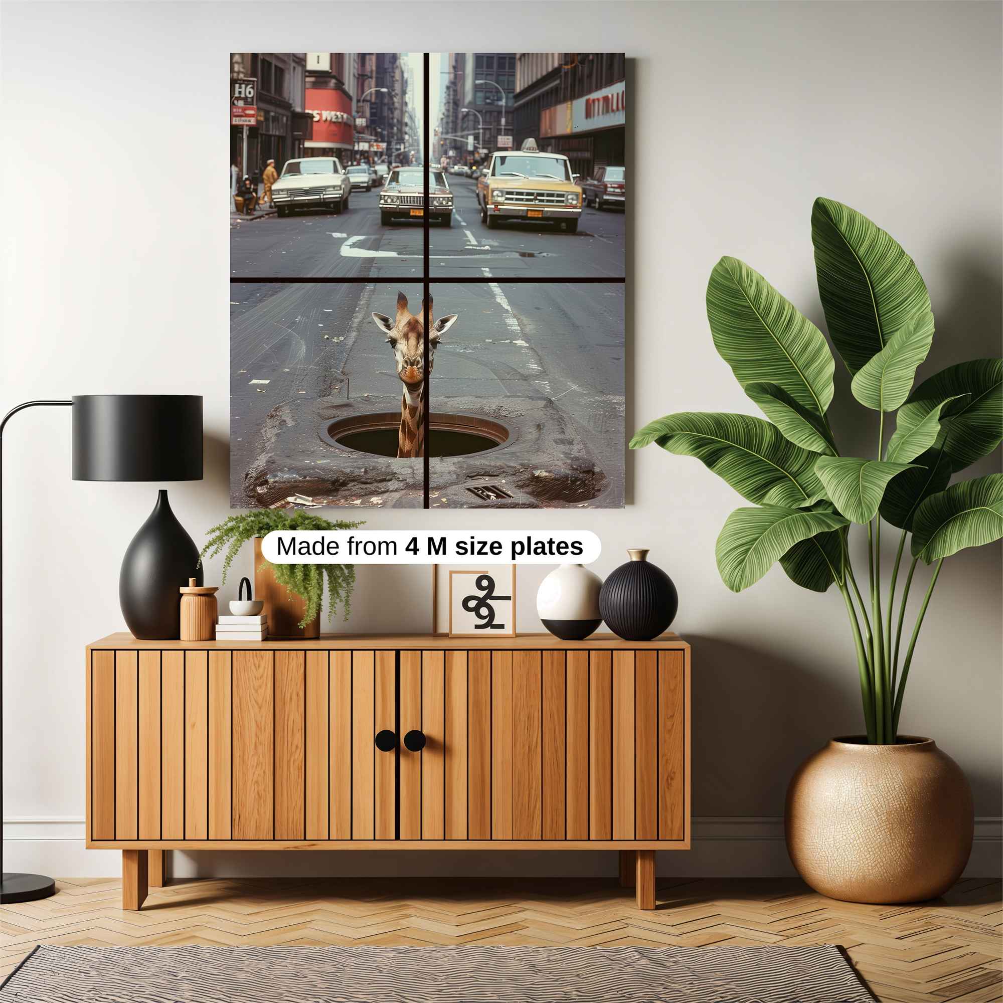 Giraffe Surprise Safe Wall Magnetic / M