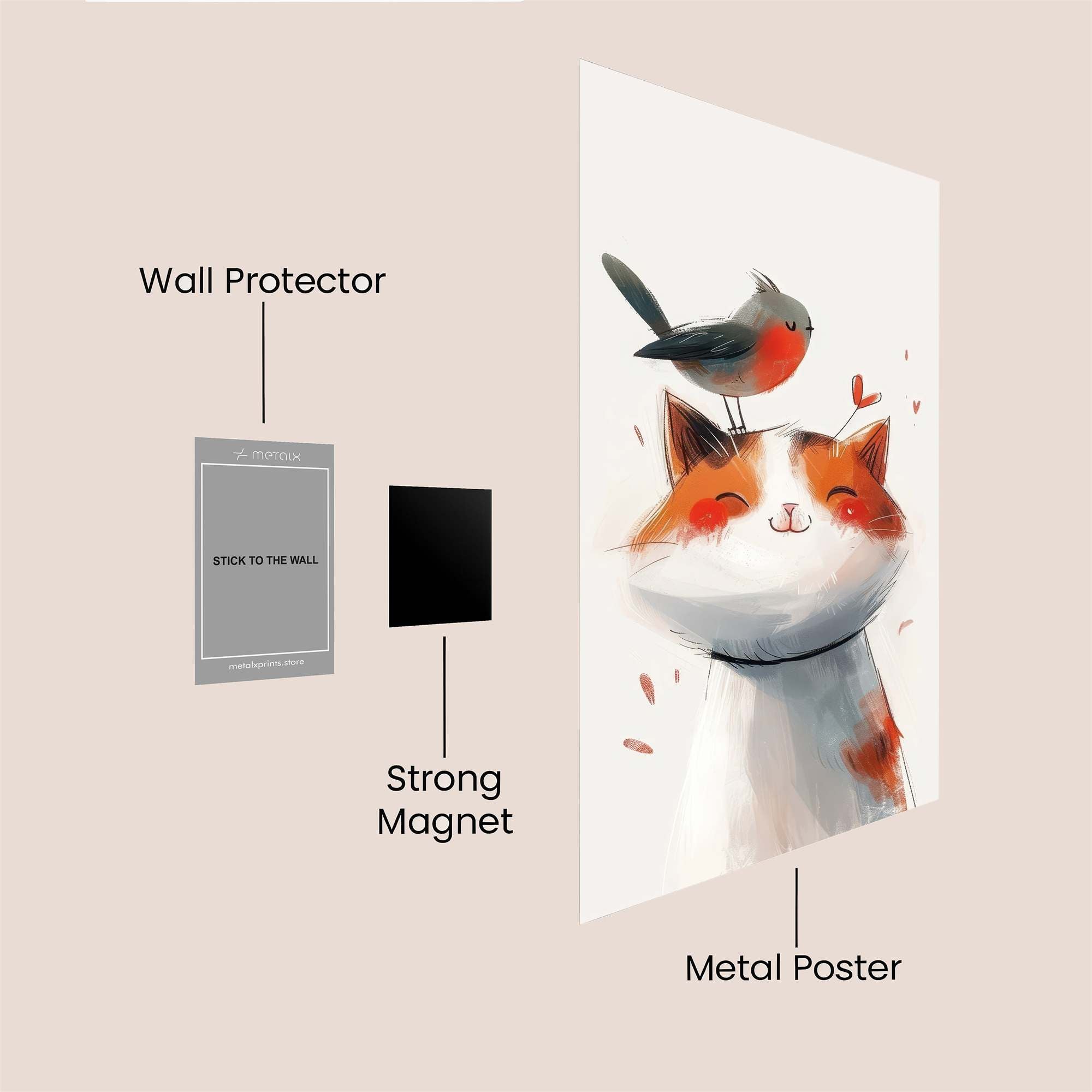 Cat Harmony Safe Wall Magnetic / M