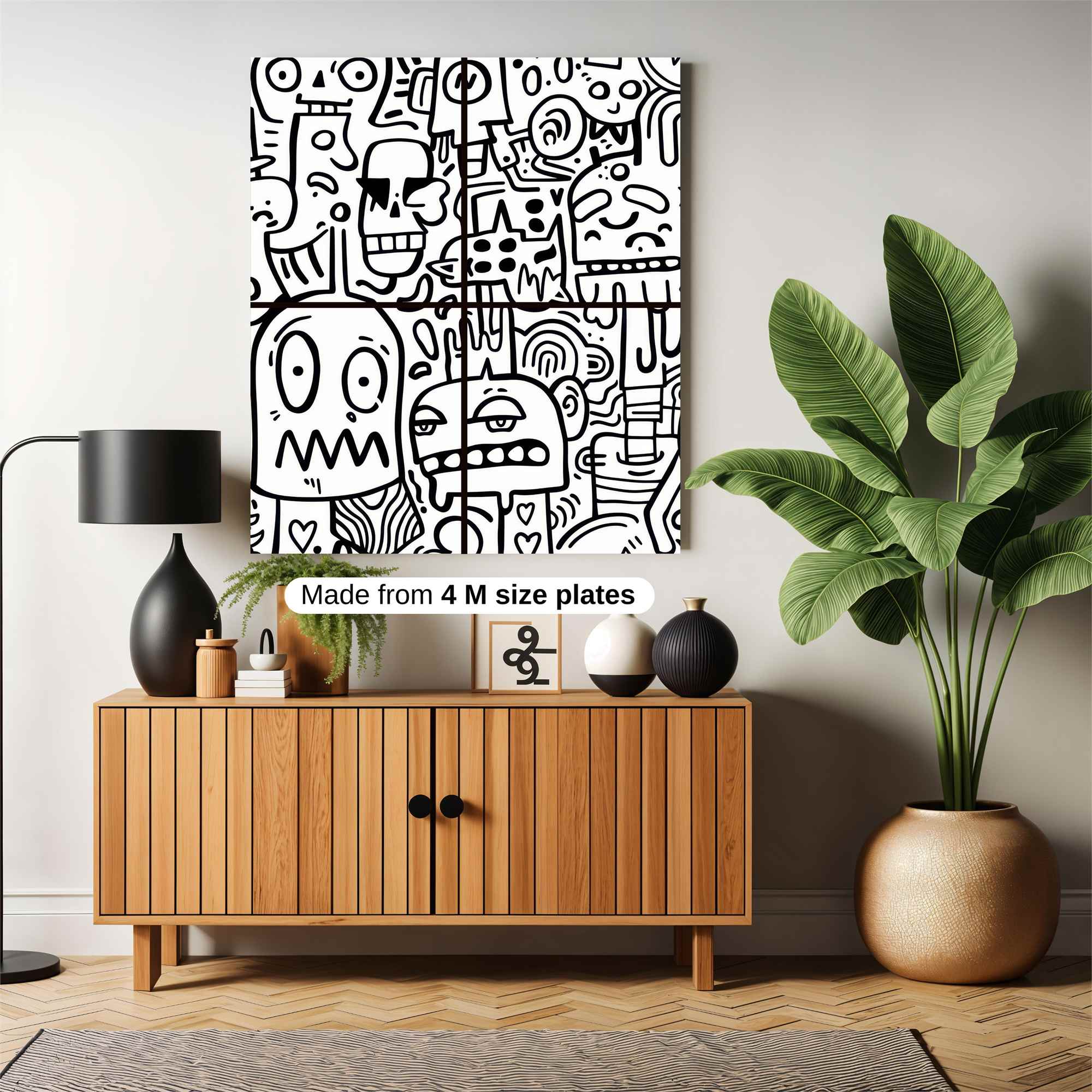 Doodle Chaos Safe Wall Magnetic / M