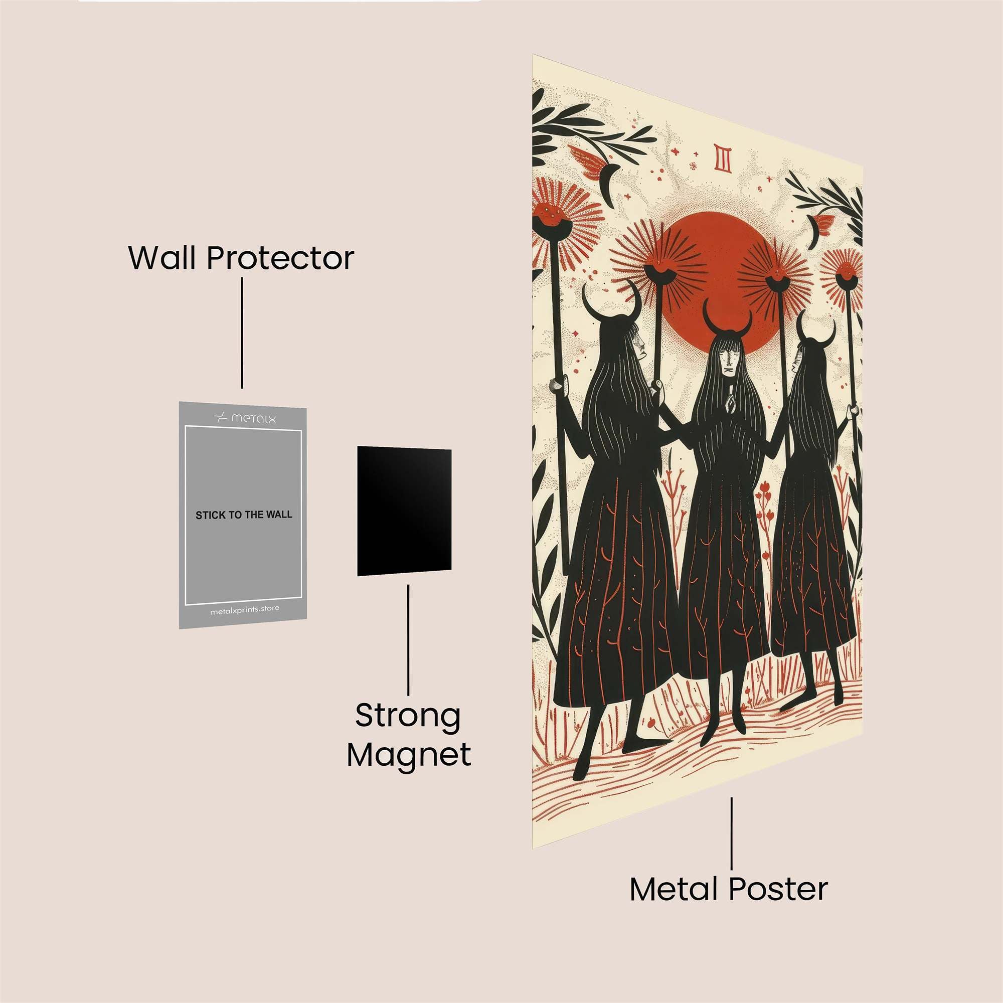 Moonlit Ritual Safe Wall Magnetic / M