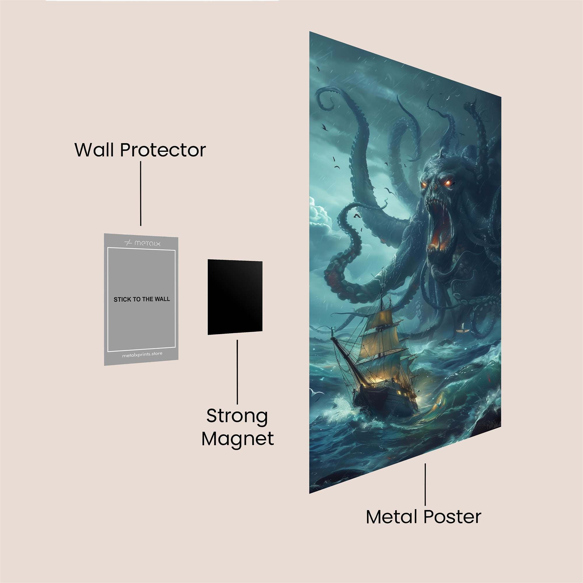 Cthulhu Unleashed Safe Wall Magnetic / M