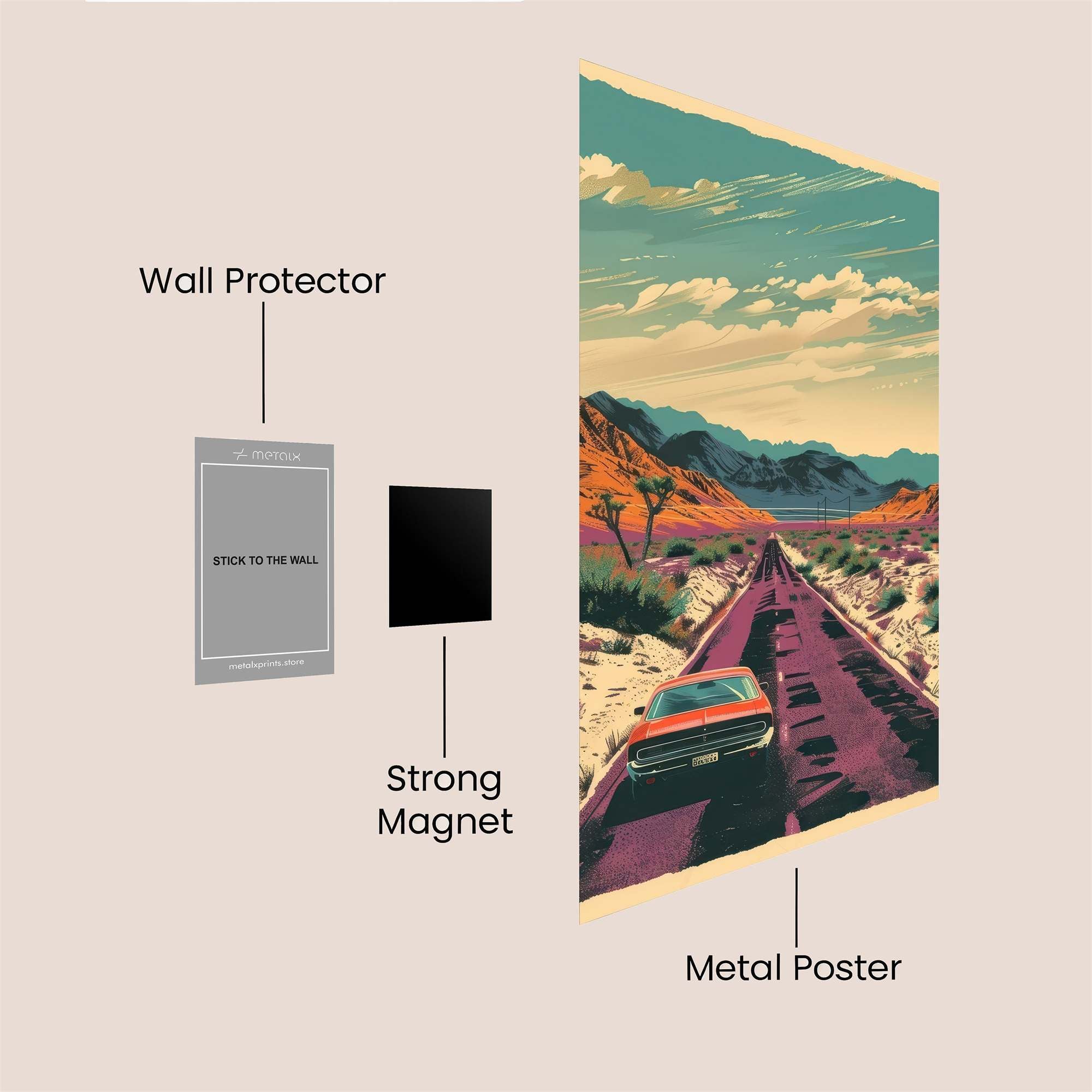 Desert Dream Safe Wall Magnetic / M