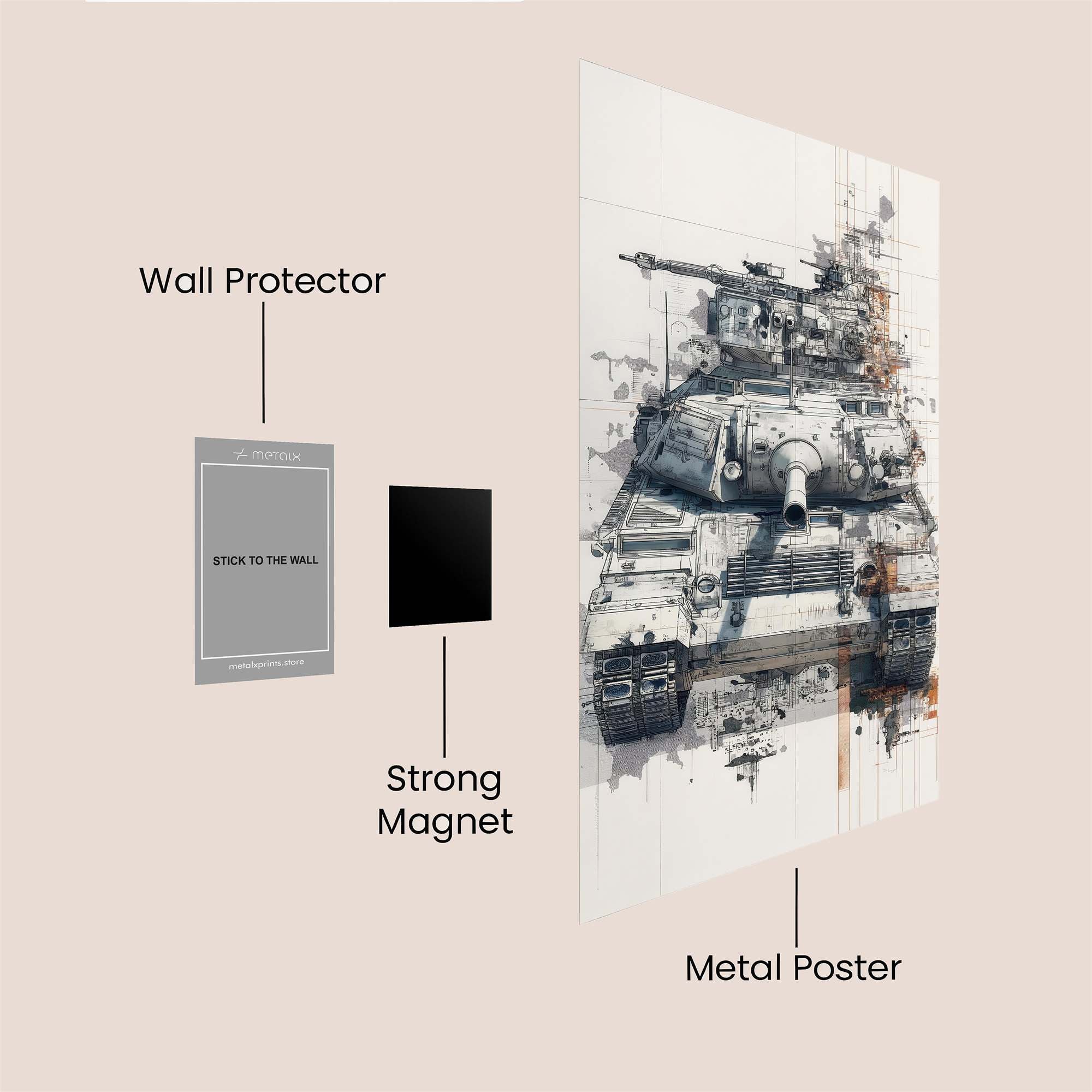 Tank Tempest Safe Wall Magnetic / M