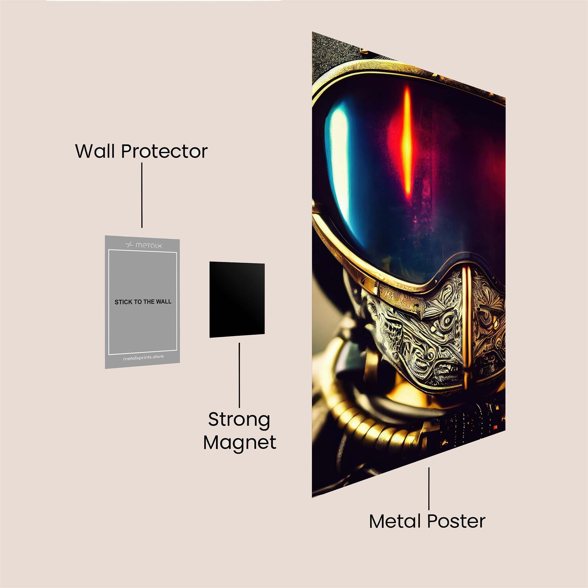 Neon Warrior Safe Wall Magnetic / M