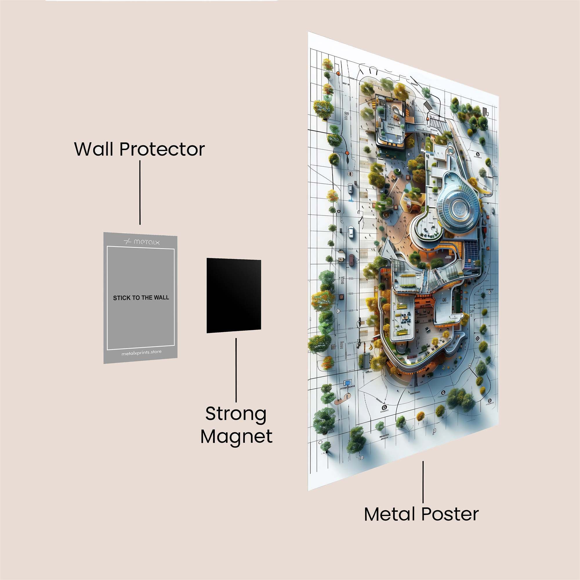 Urban Serenity Safe Wall Magnetic / M
