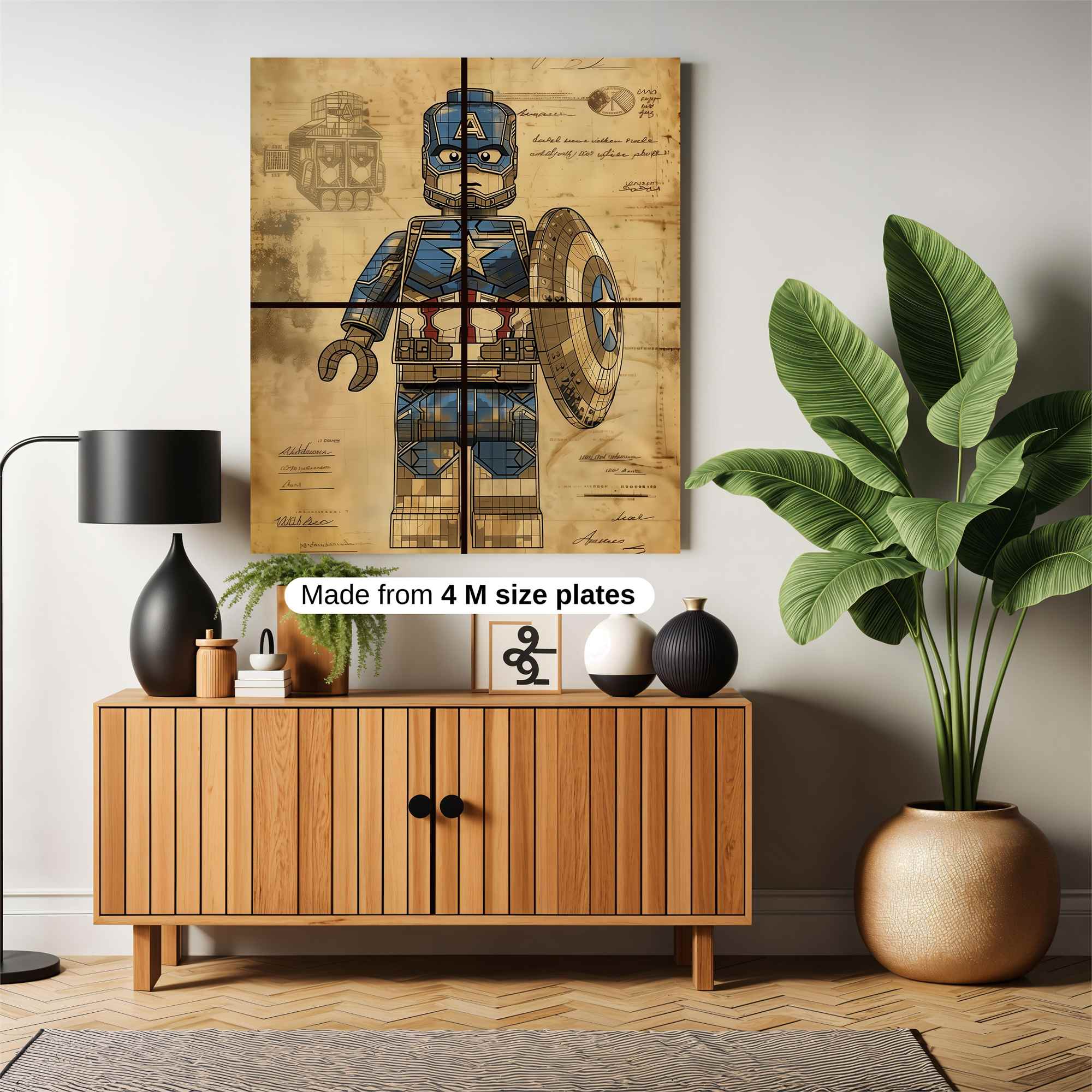 Captain Nostalgic Safe Wall Magnetic / M