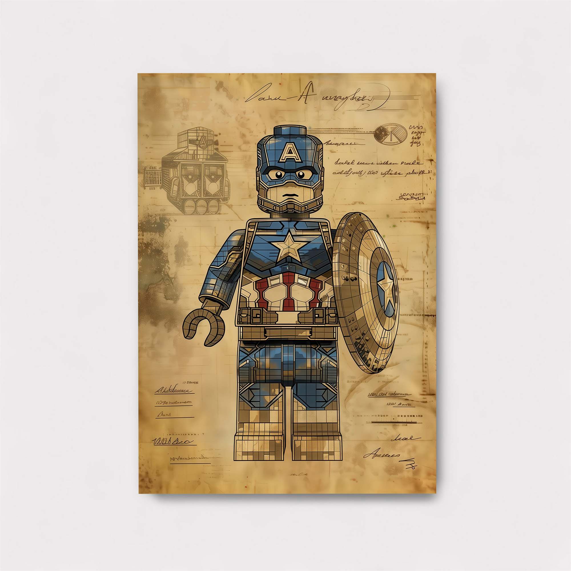Captain Nostalgic Safe Wall Magnetic / M