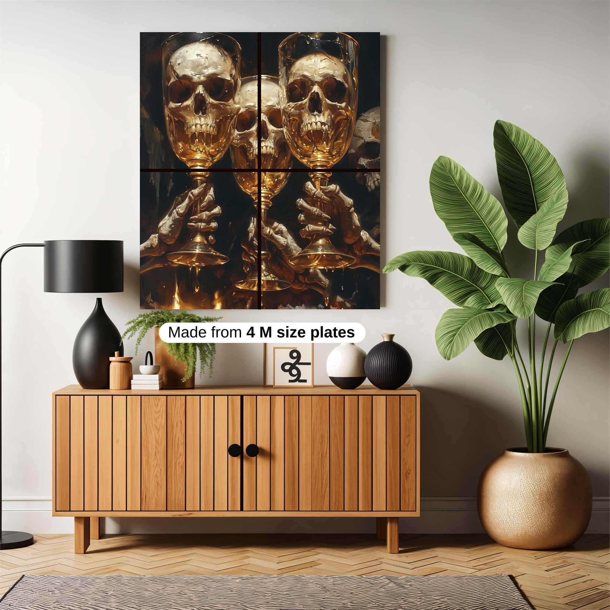 Skull Celebration Safe Wall Magnetic / M