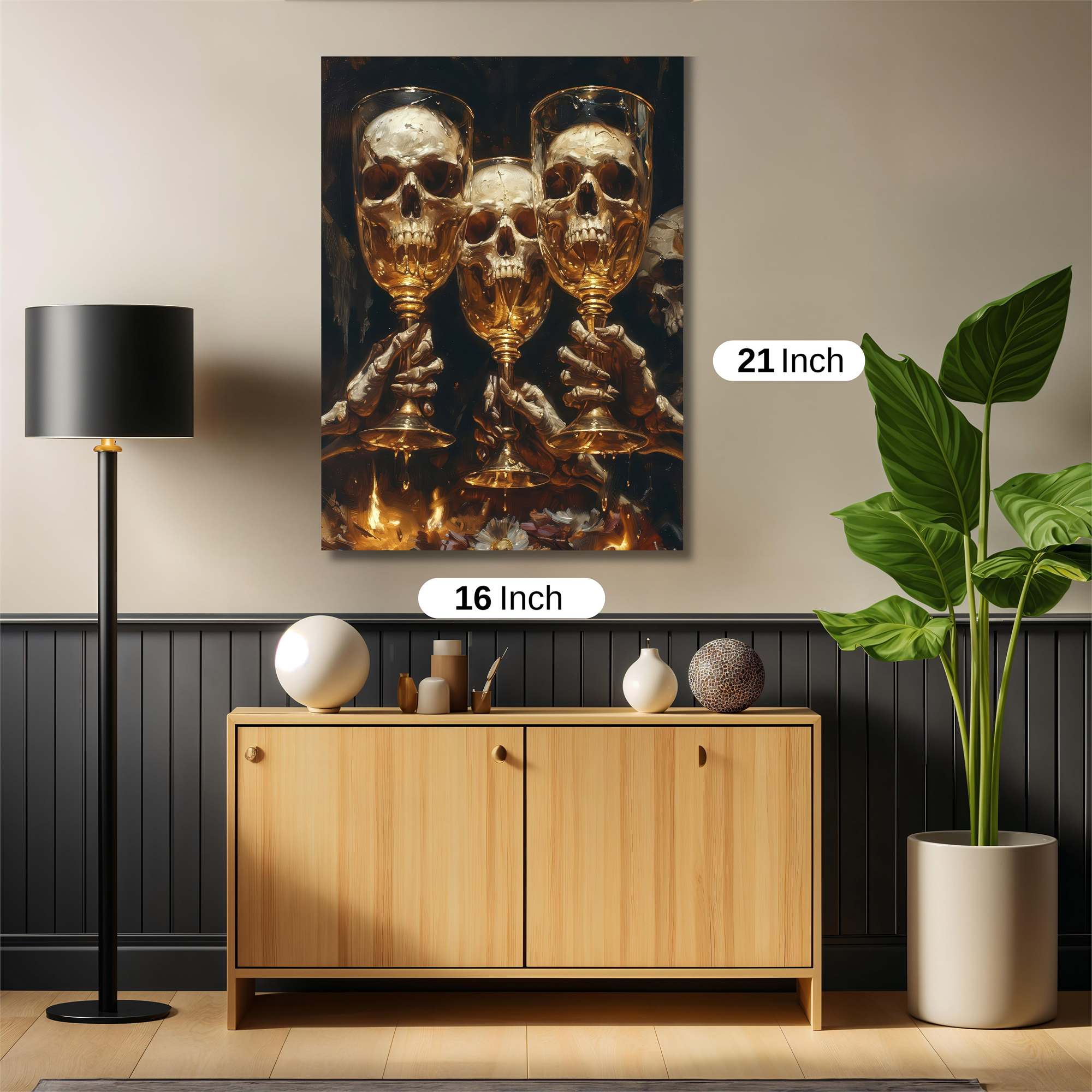 Skull Celebration Safe Wall Magnetic / M