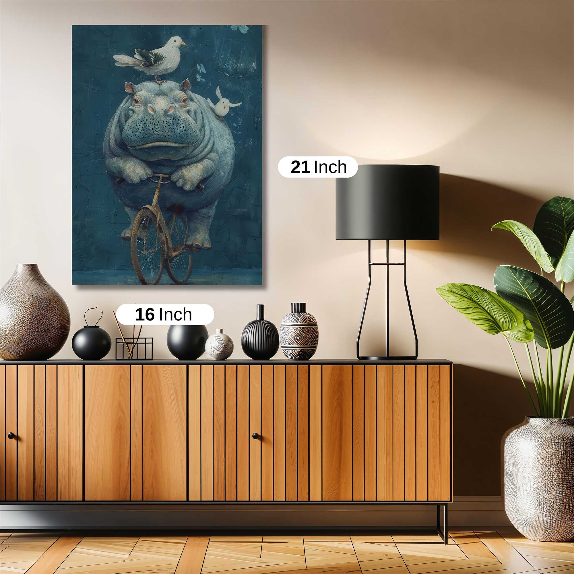 Hippo Whimsy Safe Wall Magnetic / M
