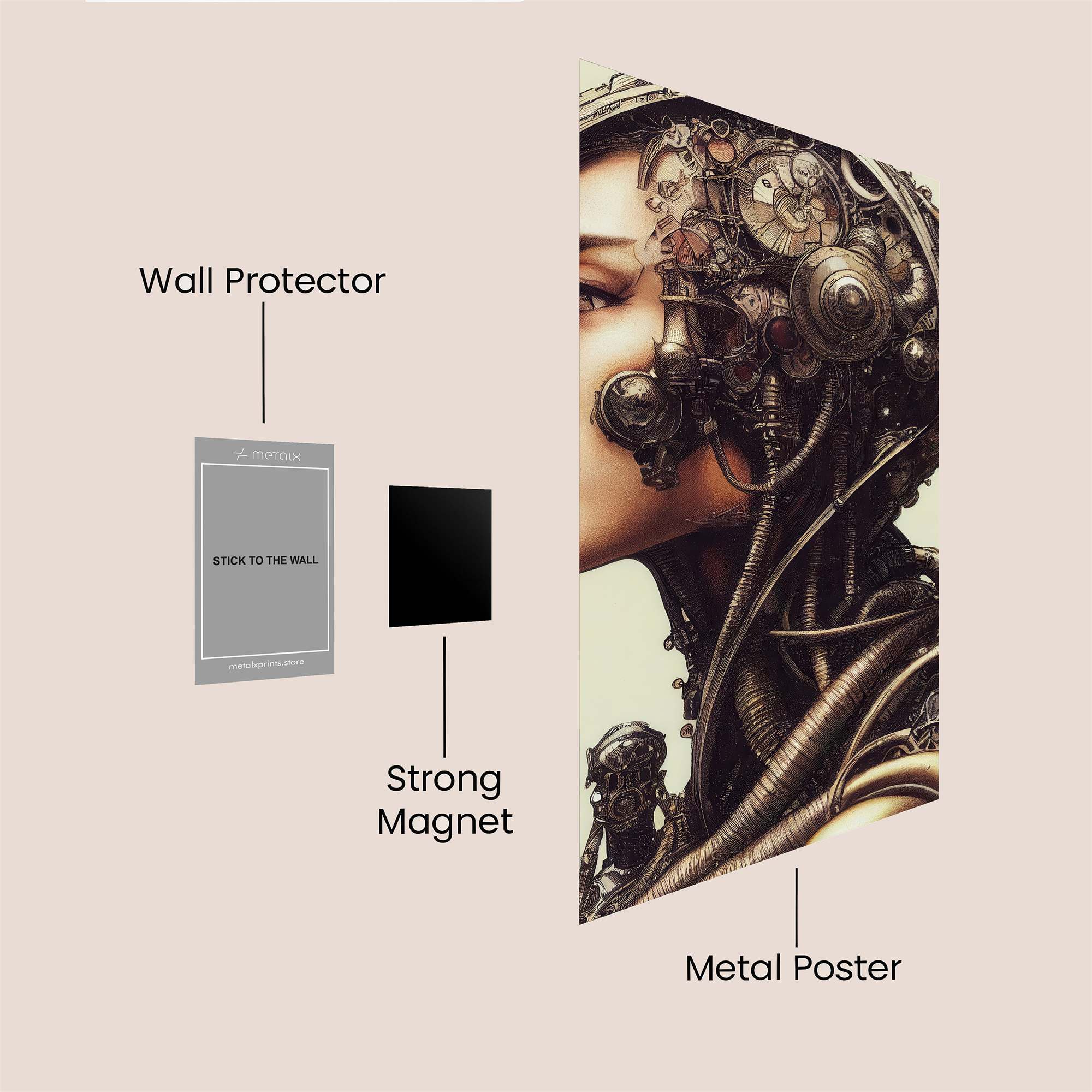 Cyber Enigma Safe Wall Magnetic / M